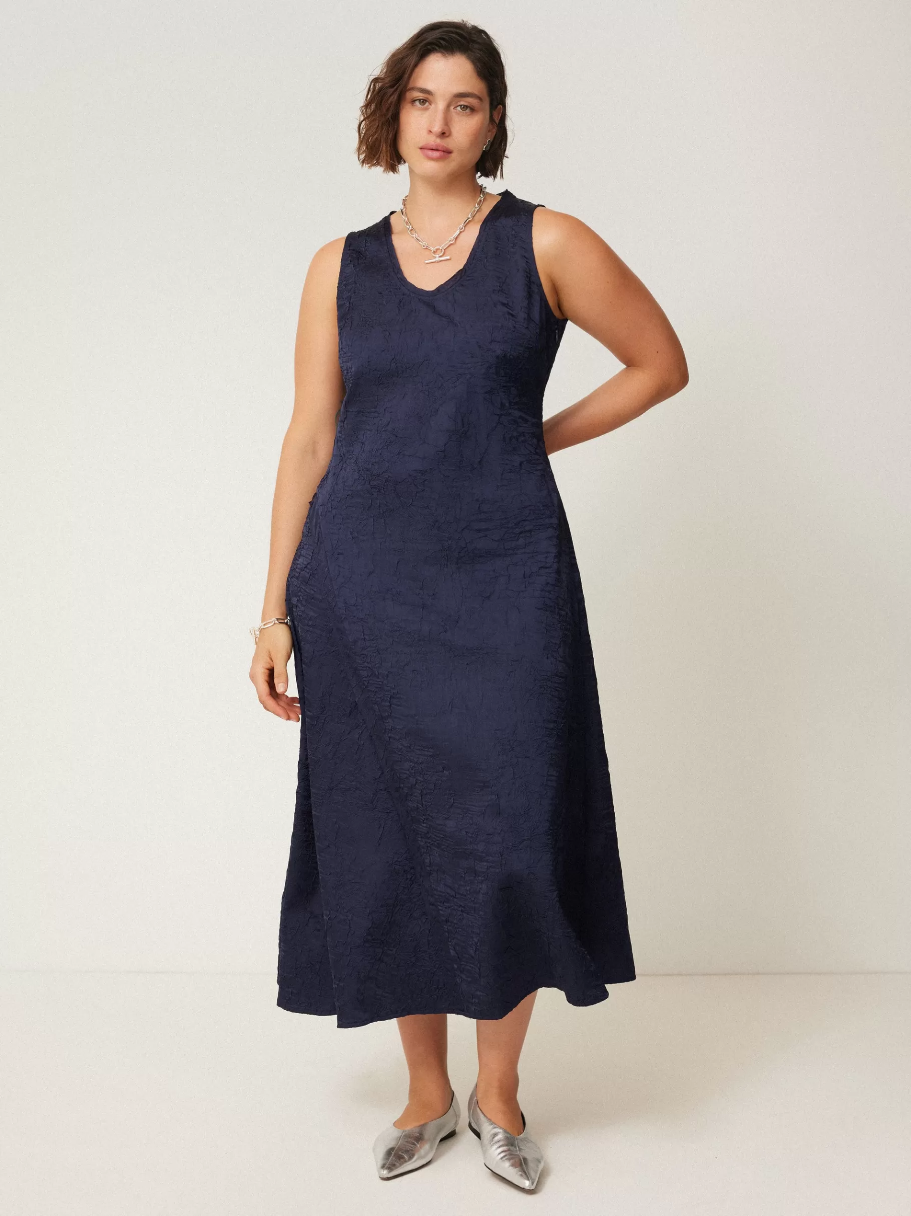Jigsaw Co-ords | Dresses & Jumpsuits-Asymmetric Textured Dress Navy