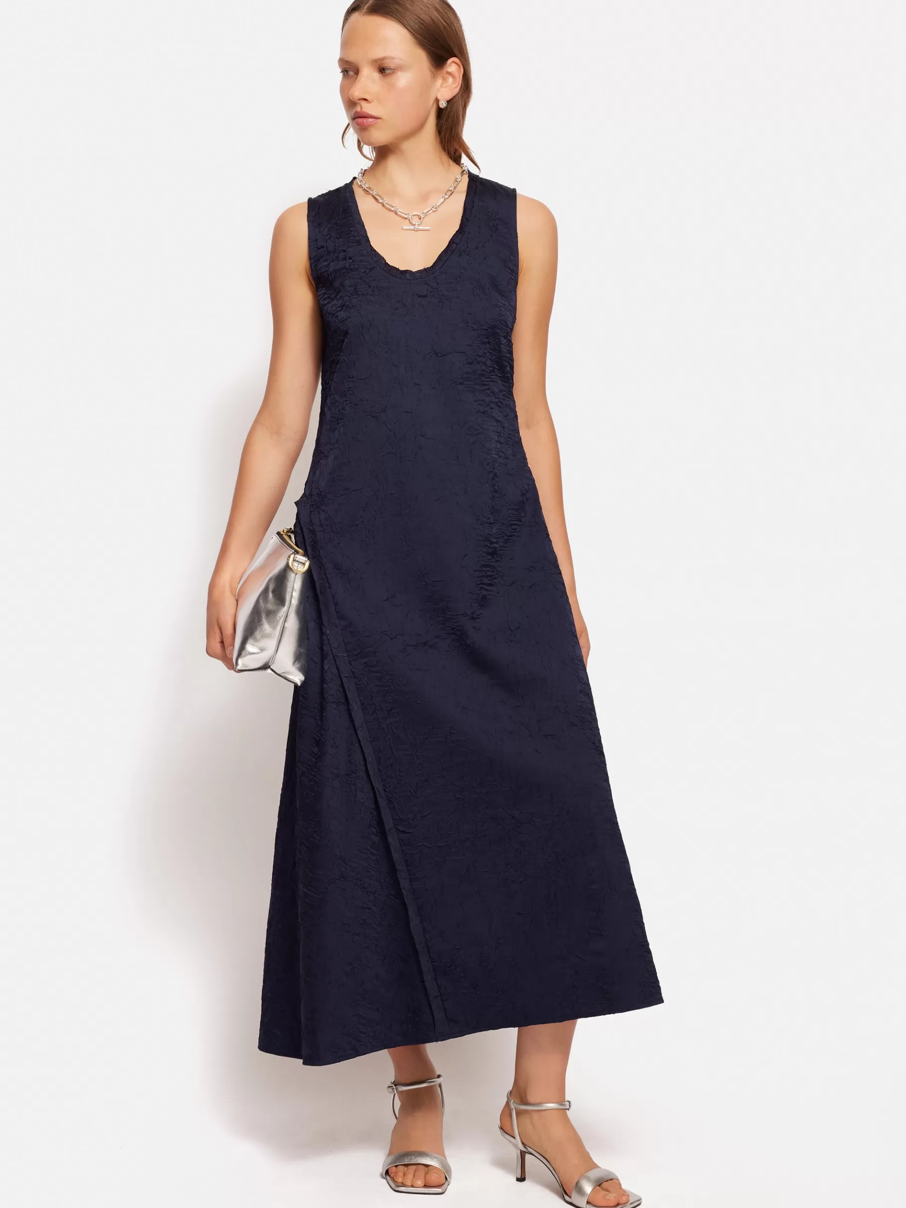 Jigsaw Co-ords | Dresses & Jumpsuits-Asymmetric Textured Dress Navy