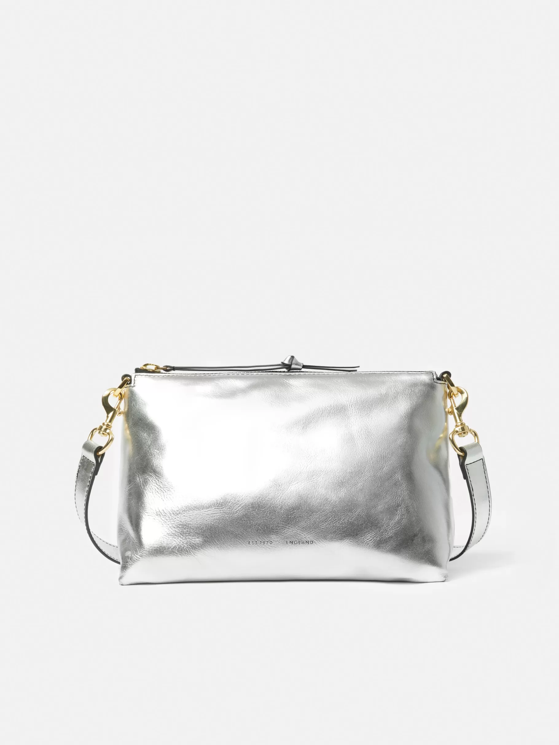 Jigsaw Bags | Leather-Ava Leather Crossbody Silver
