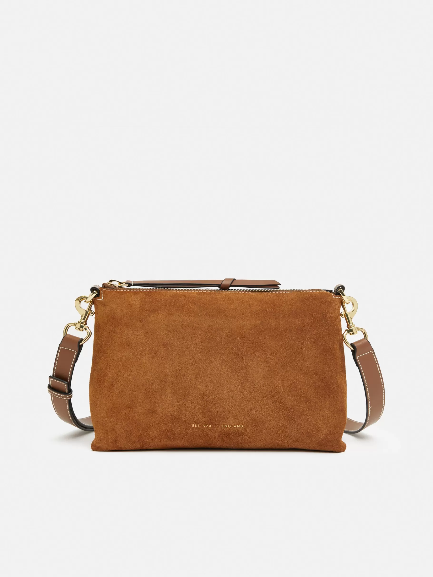 Jigsaw Wallets & Card Holders | Bags-Ava Suede Cross Body Tan