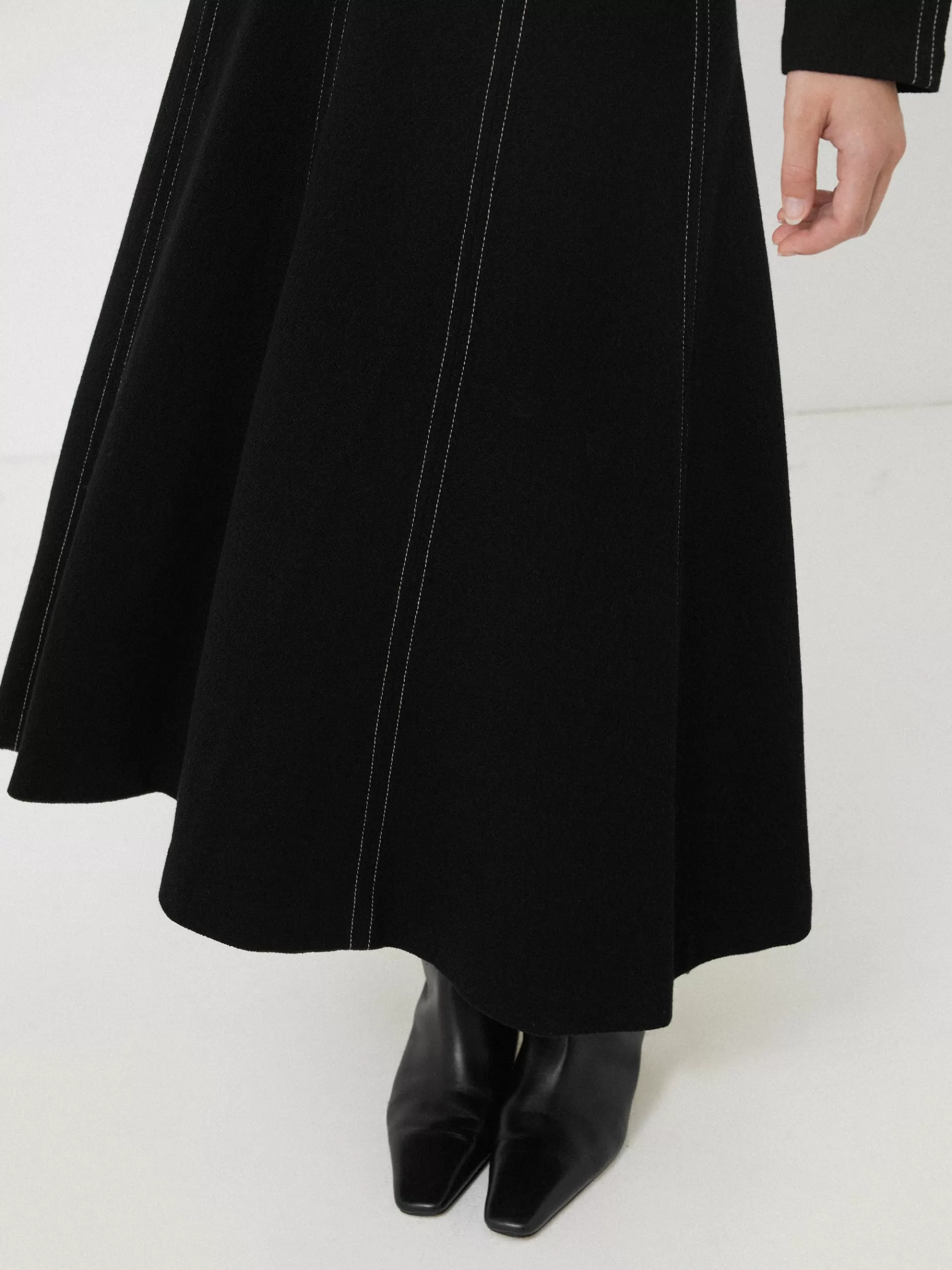 Jigsaw Dresses & Jumpsuits-Batwing Stitched Dress Black