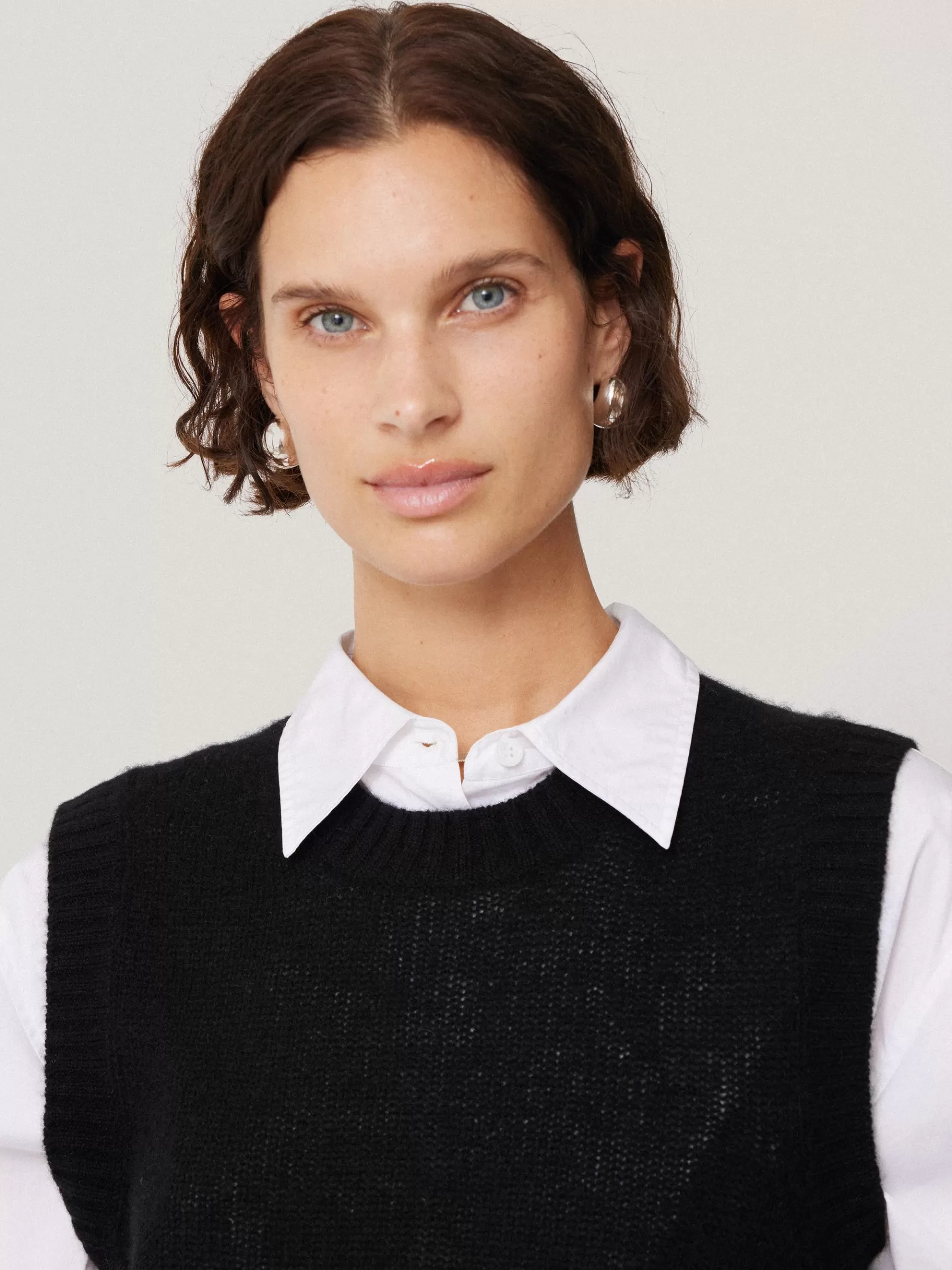 Jigsaw Knitwear & Cashmere-Cashmere Crew Neck Tank Black