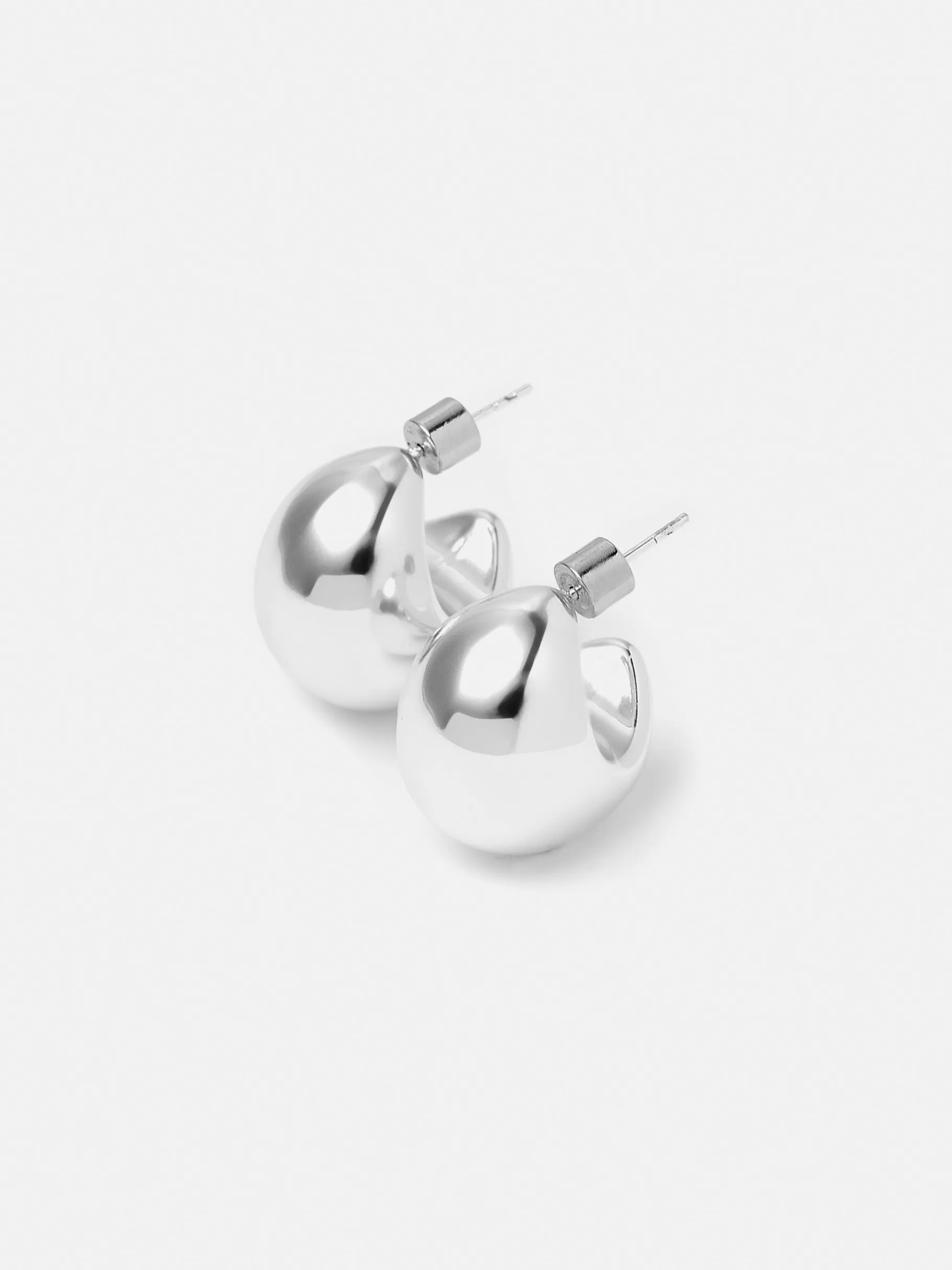 Jigsaw Jewellery | Party-Chunky Dome Earrings Silver