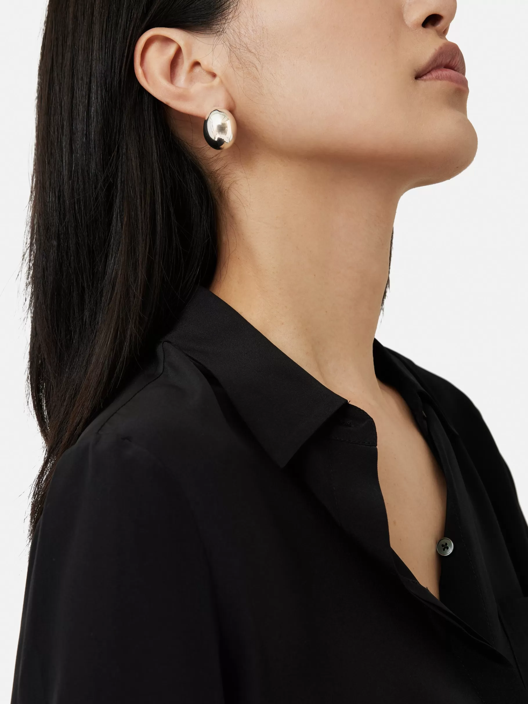 Jigsaw Jewellery | Party-Chunky Dome Earrings Silver