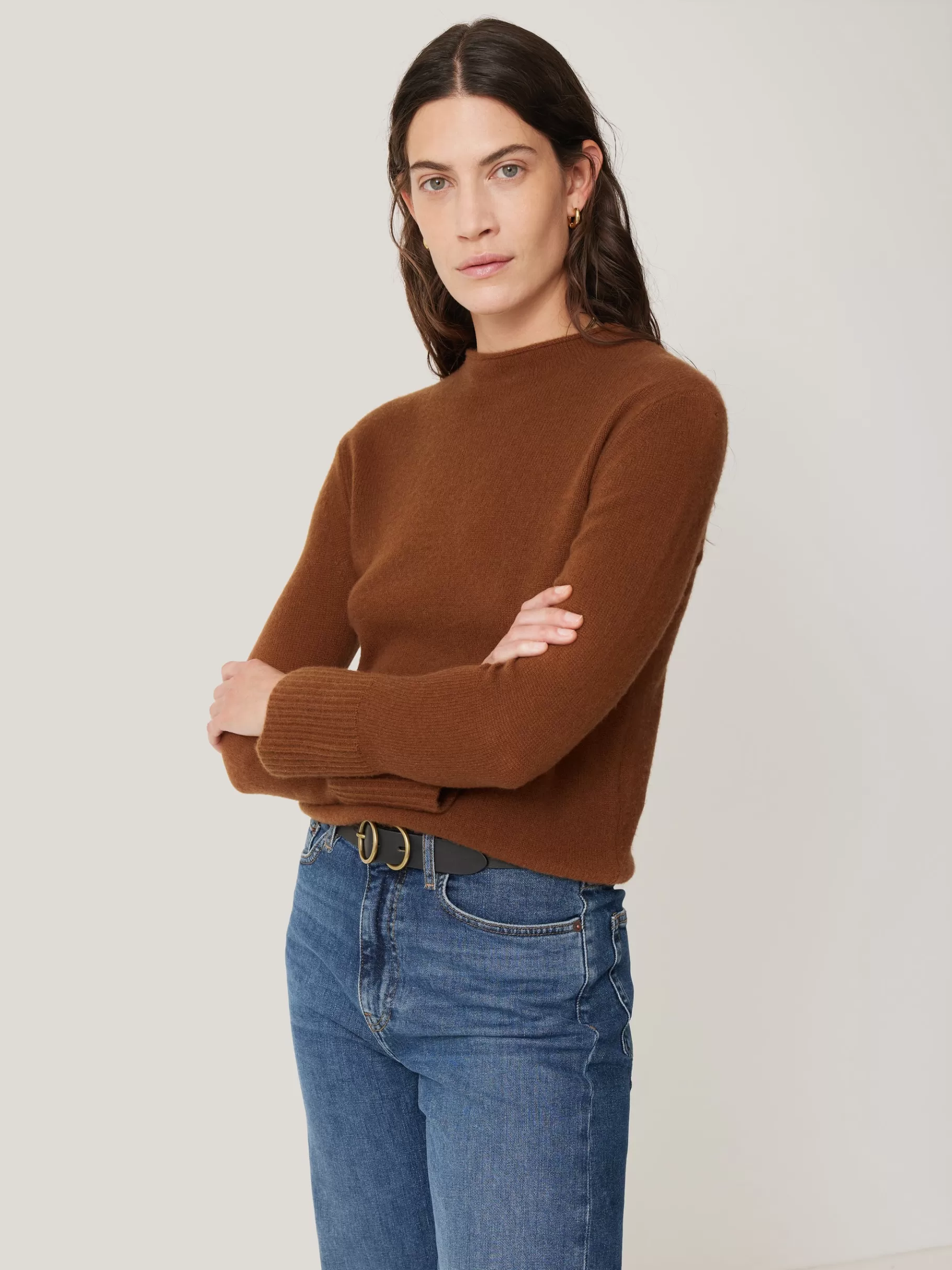Jigsaw Knitwear & Cashmere-Cloud Cashmere Eldon Jumper Toffee