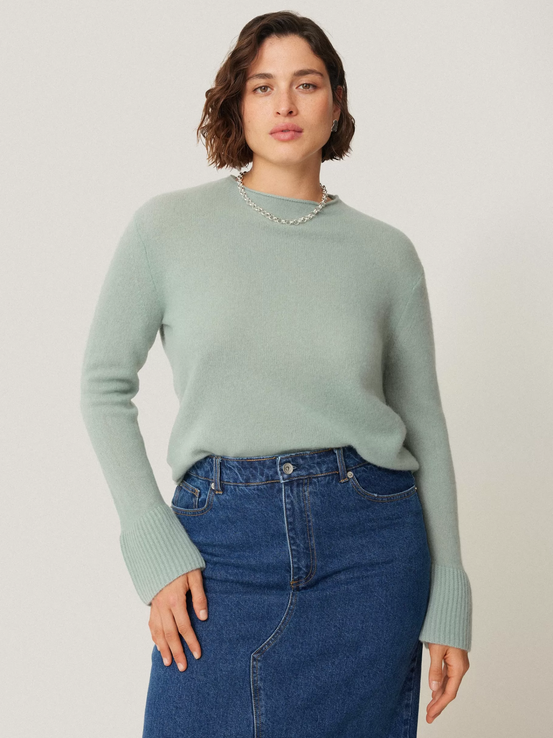 Jigsaw Knitwear & Cashmere-Cloud Cashmere Eldon Jumper BlueHaze