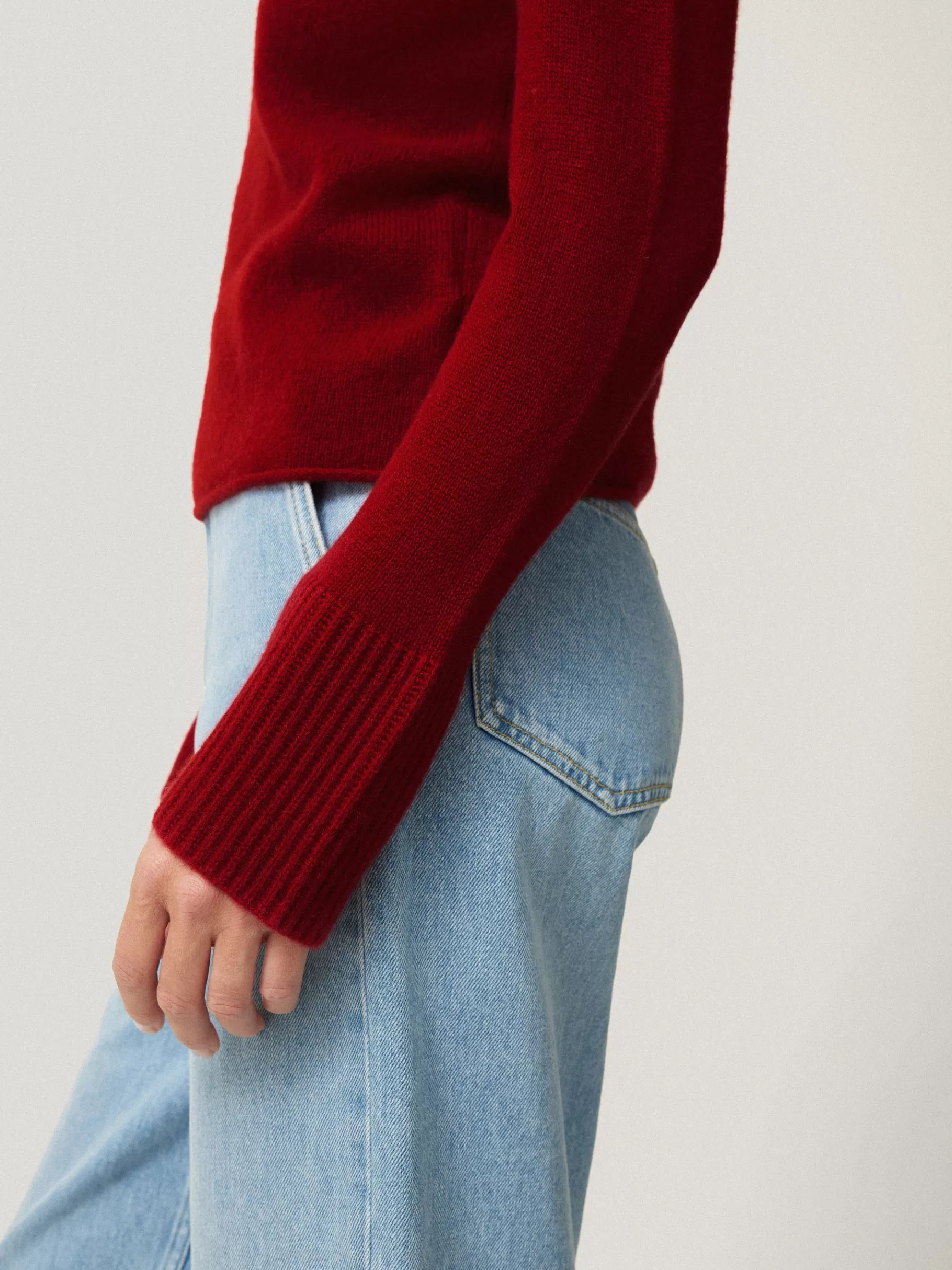 Jigsaw Knitwear & Cashmere-Cloud Cashmere Eldon Jumper Red