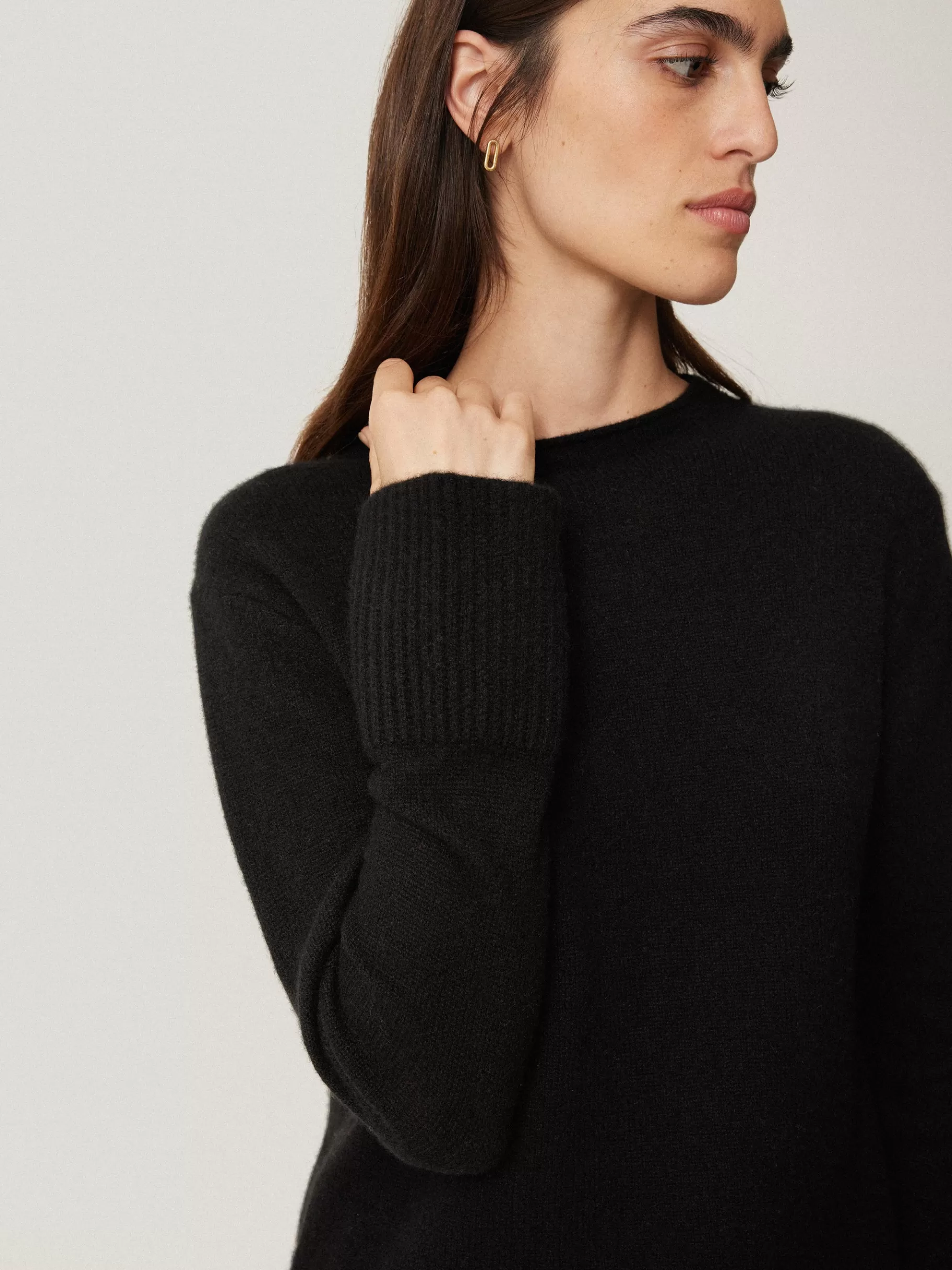 Jigsaw Knitwear & Cashmere-Cloud Cashmere Eldon Jumper Black