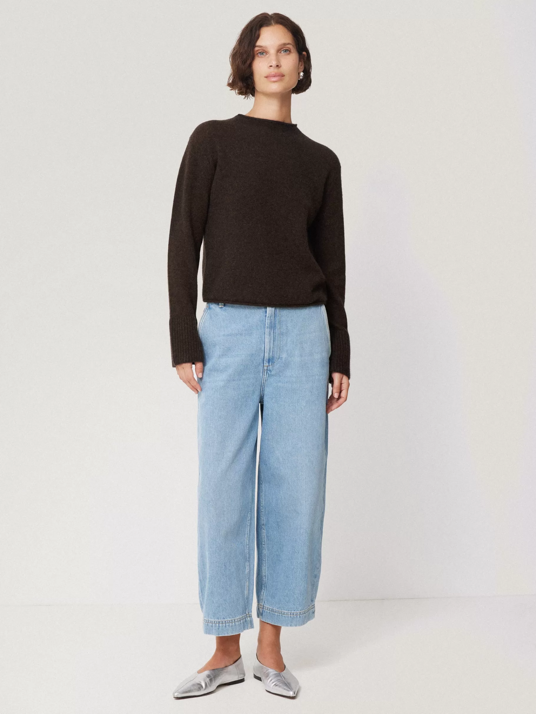 Jigsaw Knitwear & Cashmere-Cloud Cashmere Eldon Jumper Brown