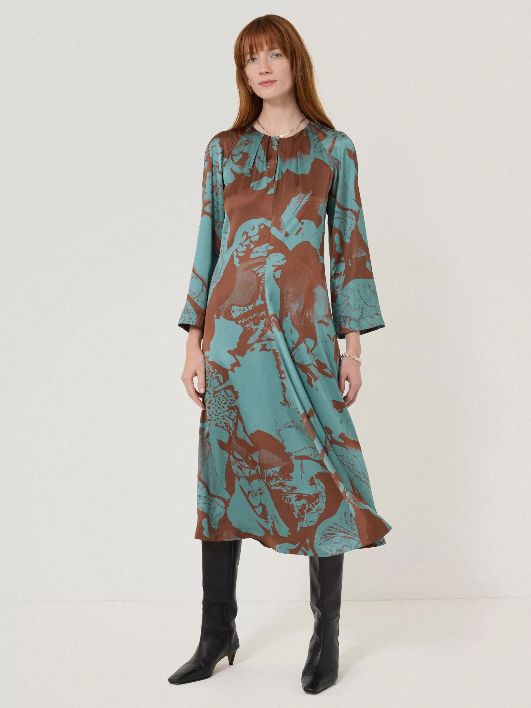Jigsaw Dresses & Jumpsuits | Party-Collage Stitch Detail Dress Blue