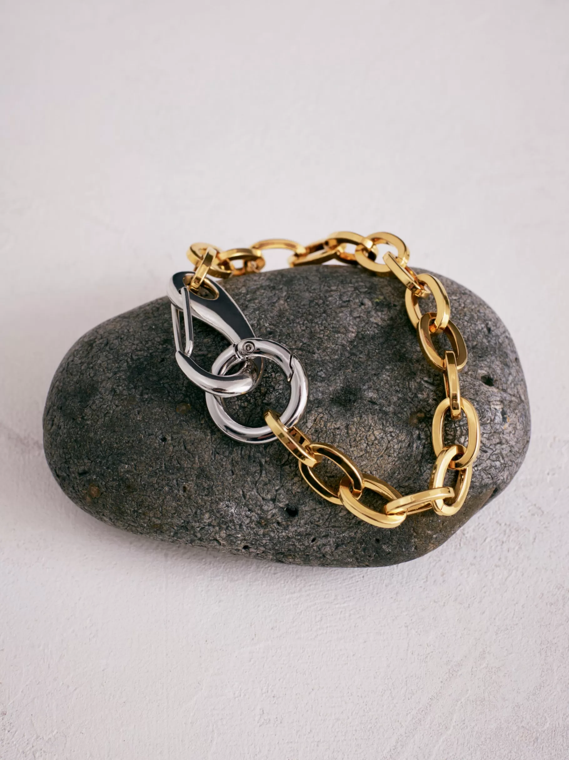 Jigsaw Jewellery-Collagerie Mix Metal Bracelet Gold