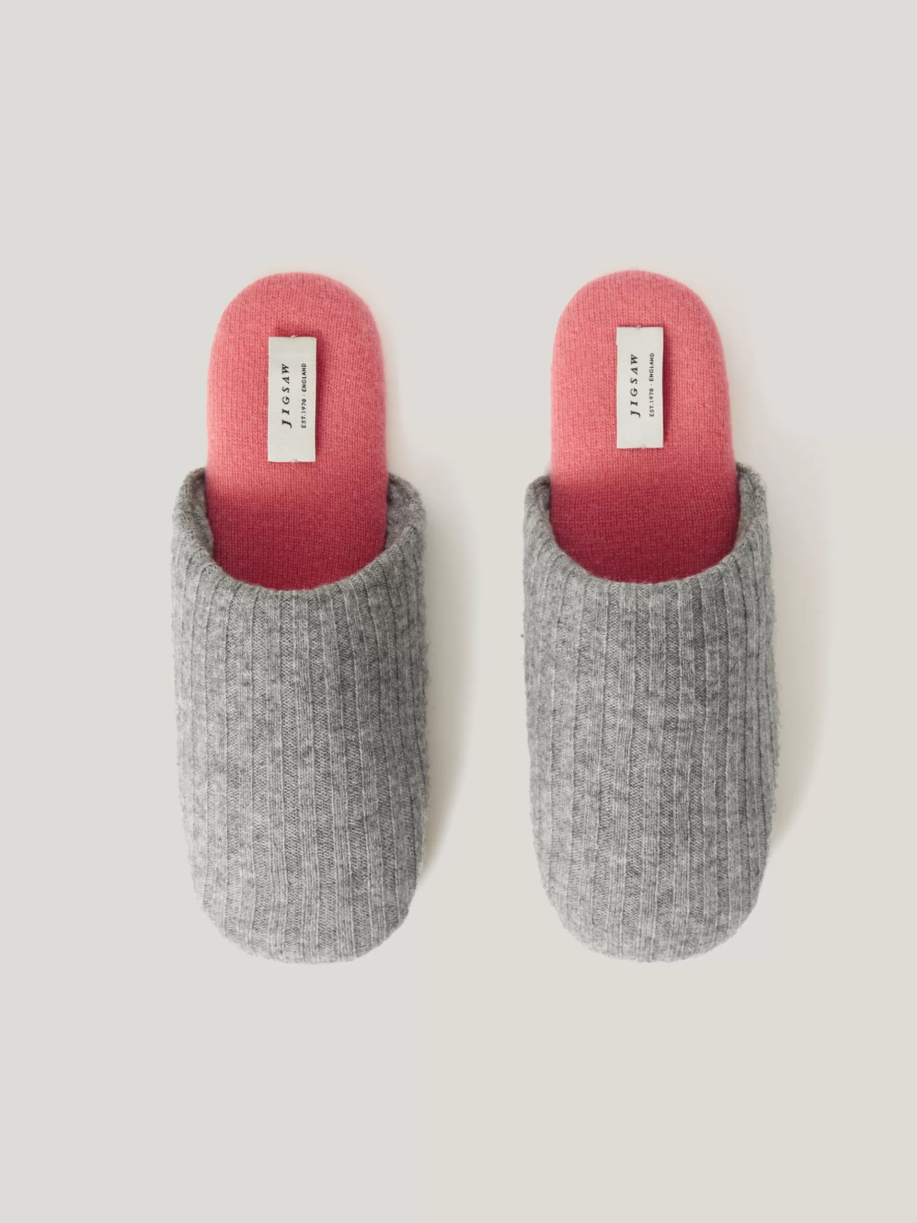 Jigsaw Pyjamas & Loungewear-Compact Wool Slipper Grey