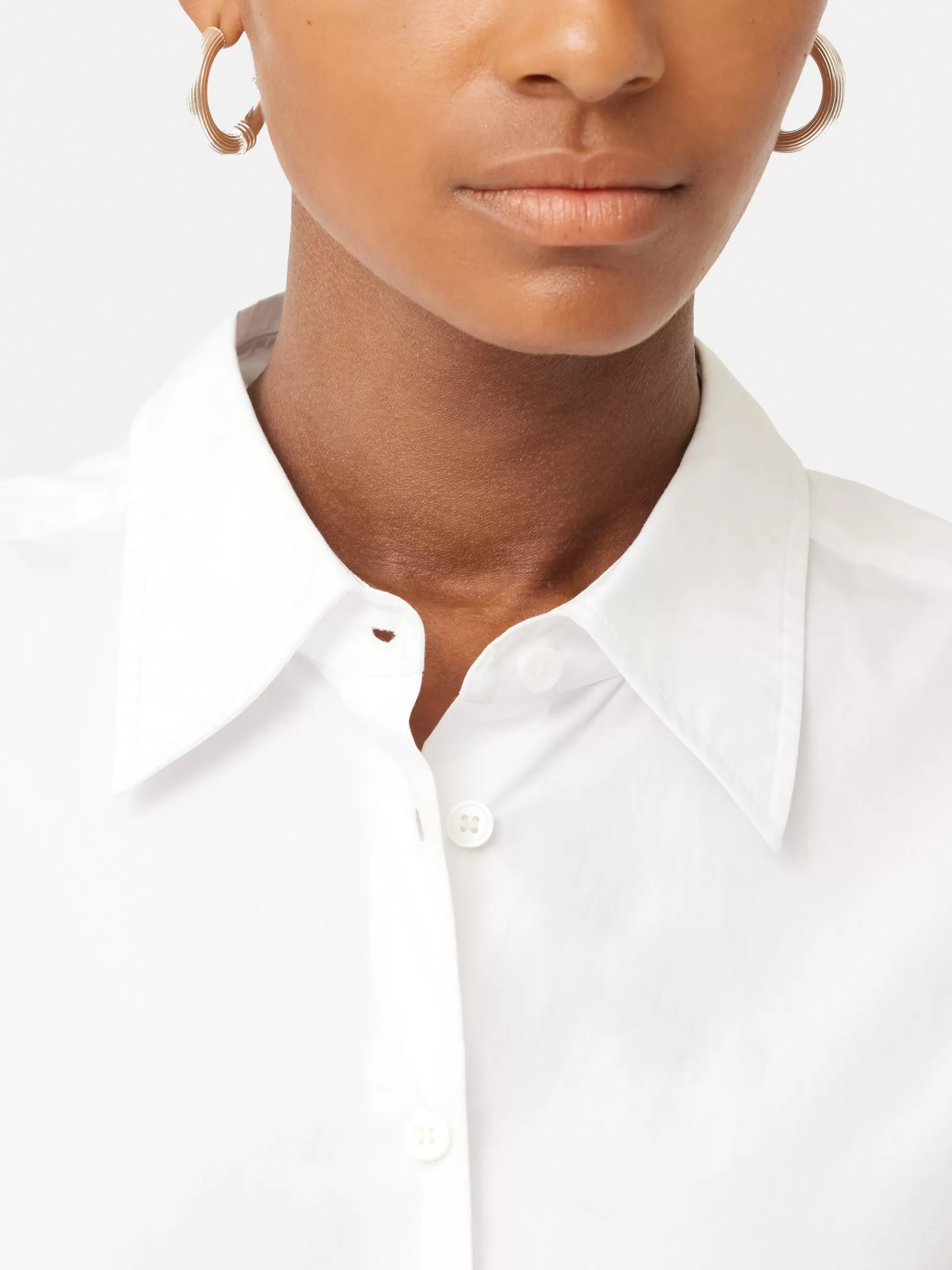 Jigsaw Shirts & Tops-Cotton Poplin Shirt White