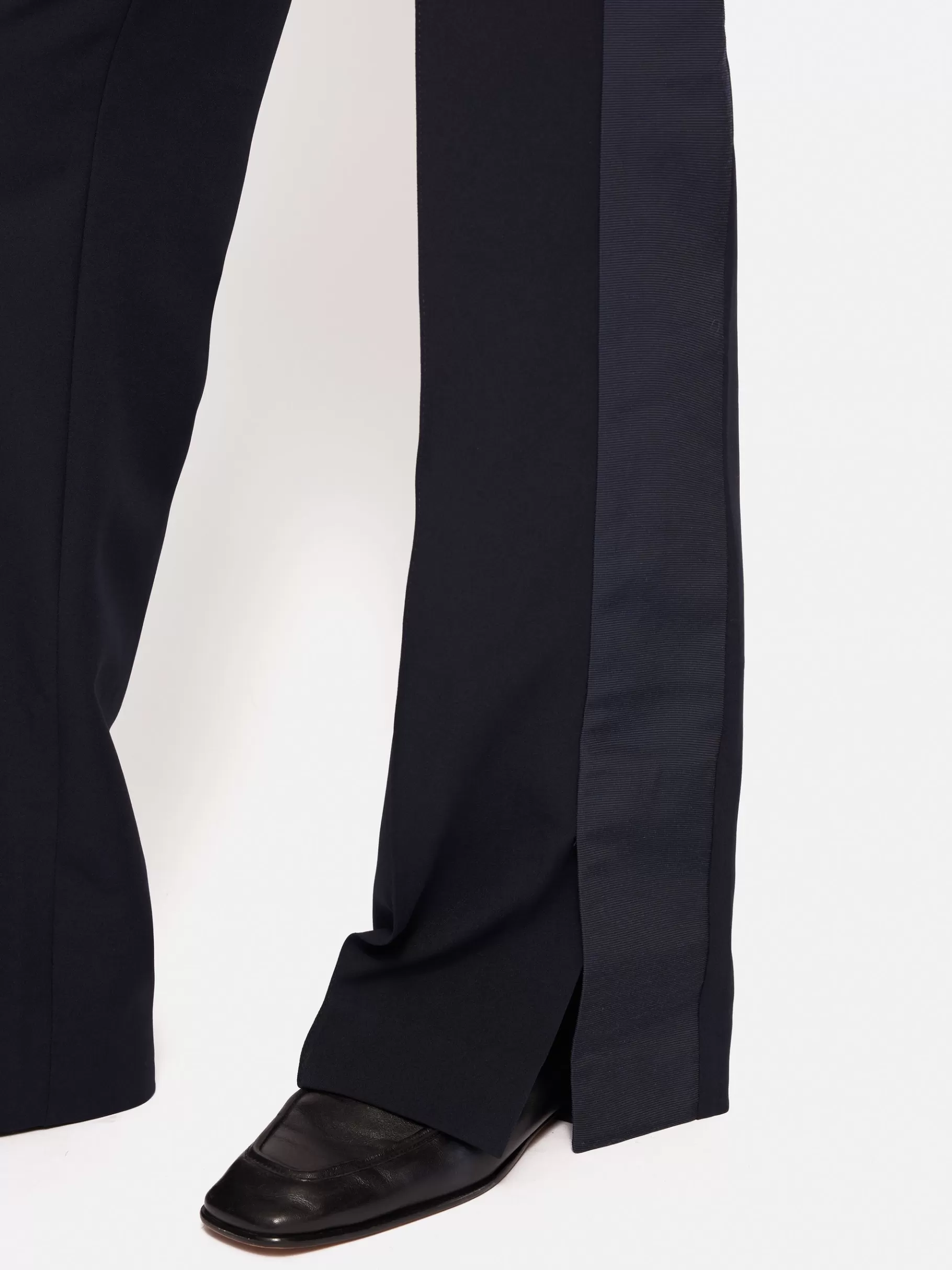 Jigsaw Trousers | Suits & Tailoring-Crepe Split Hem Jogger Navy