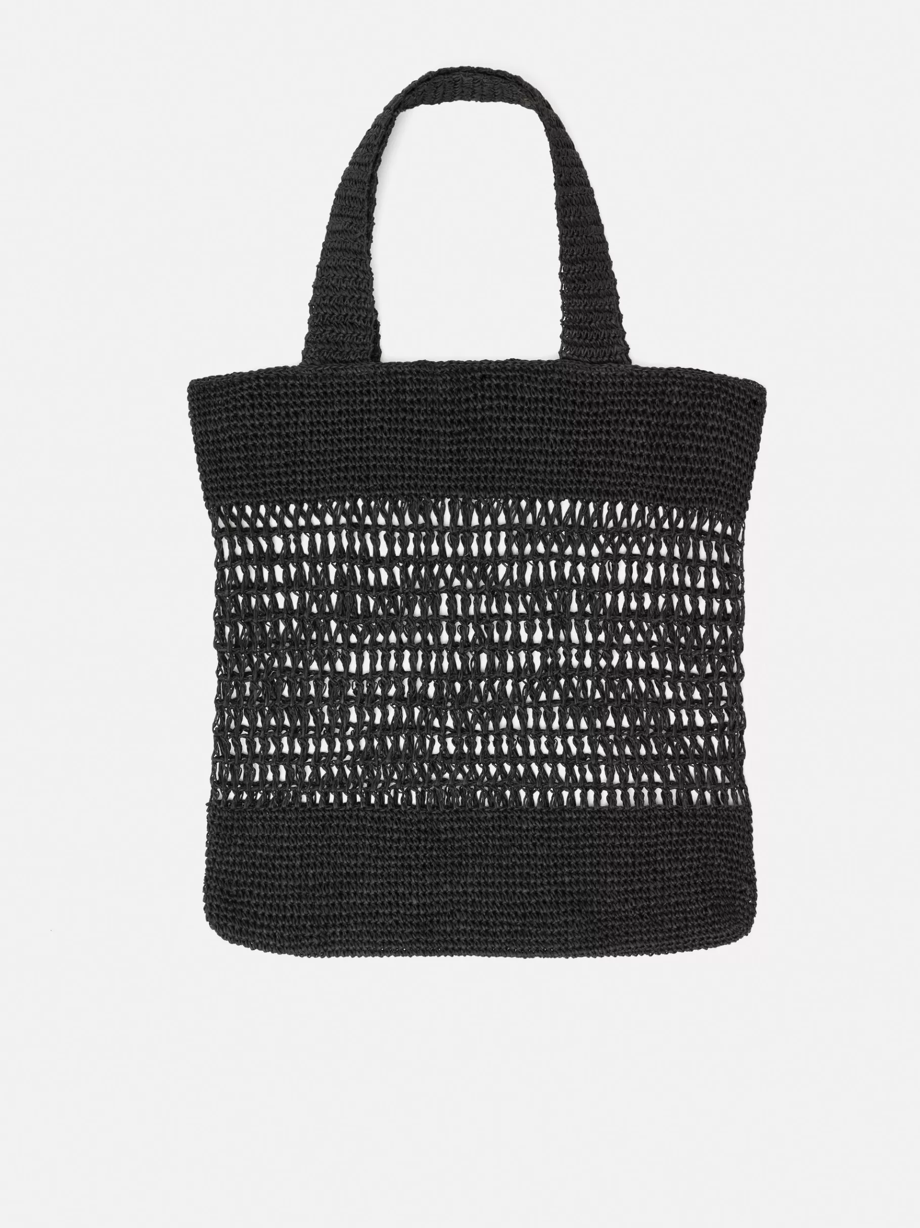 Jigsaw Bags-Crochet Tote Black