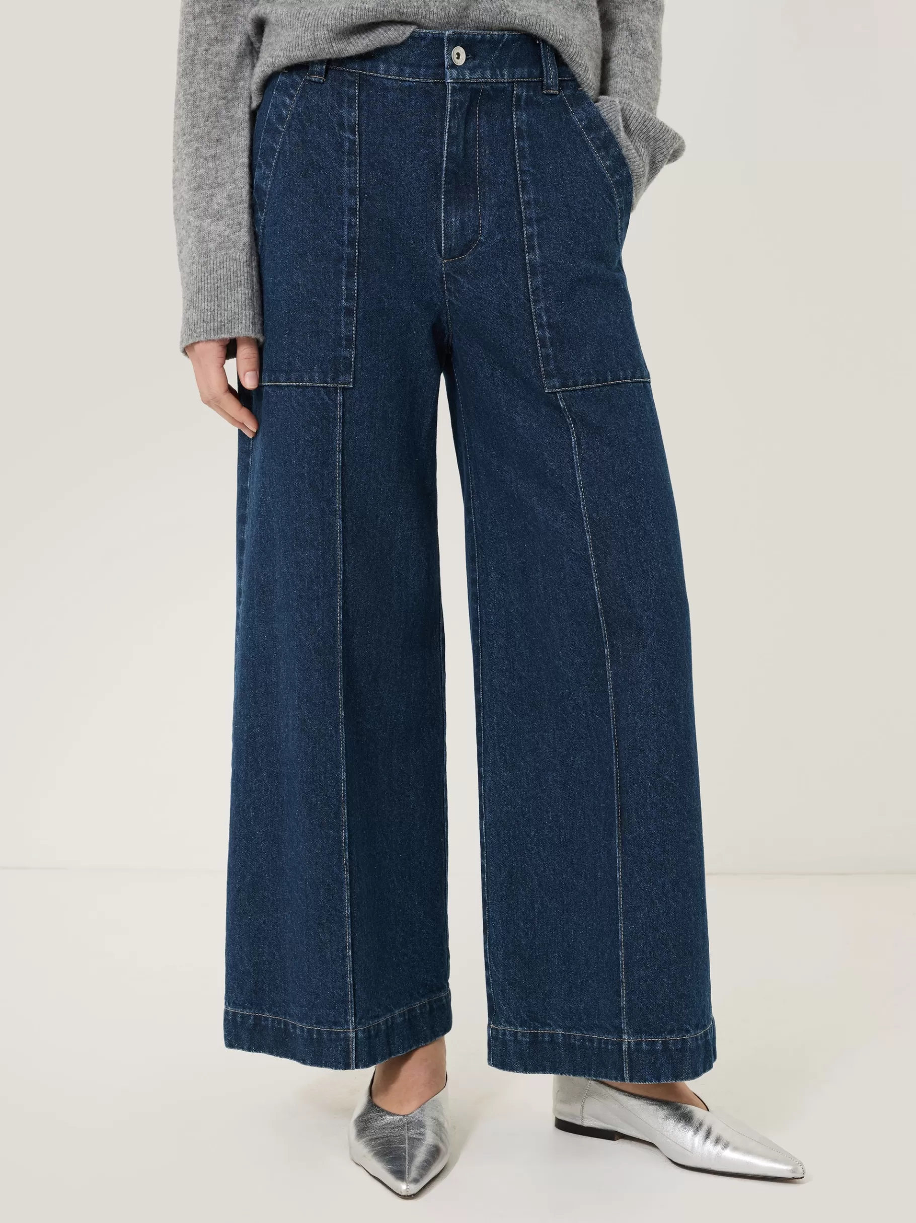 Jigsaw Denim | Trousers-Denim Sailor Trouser Indigo