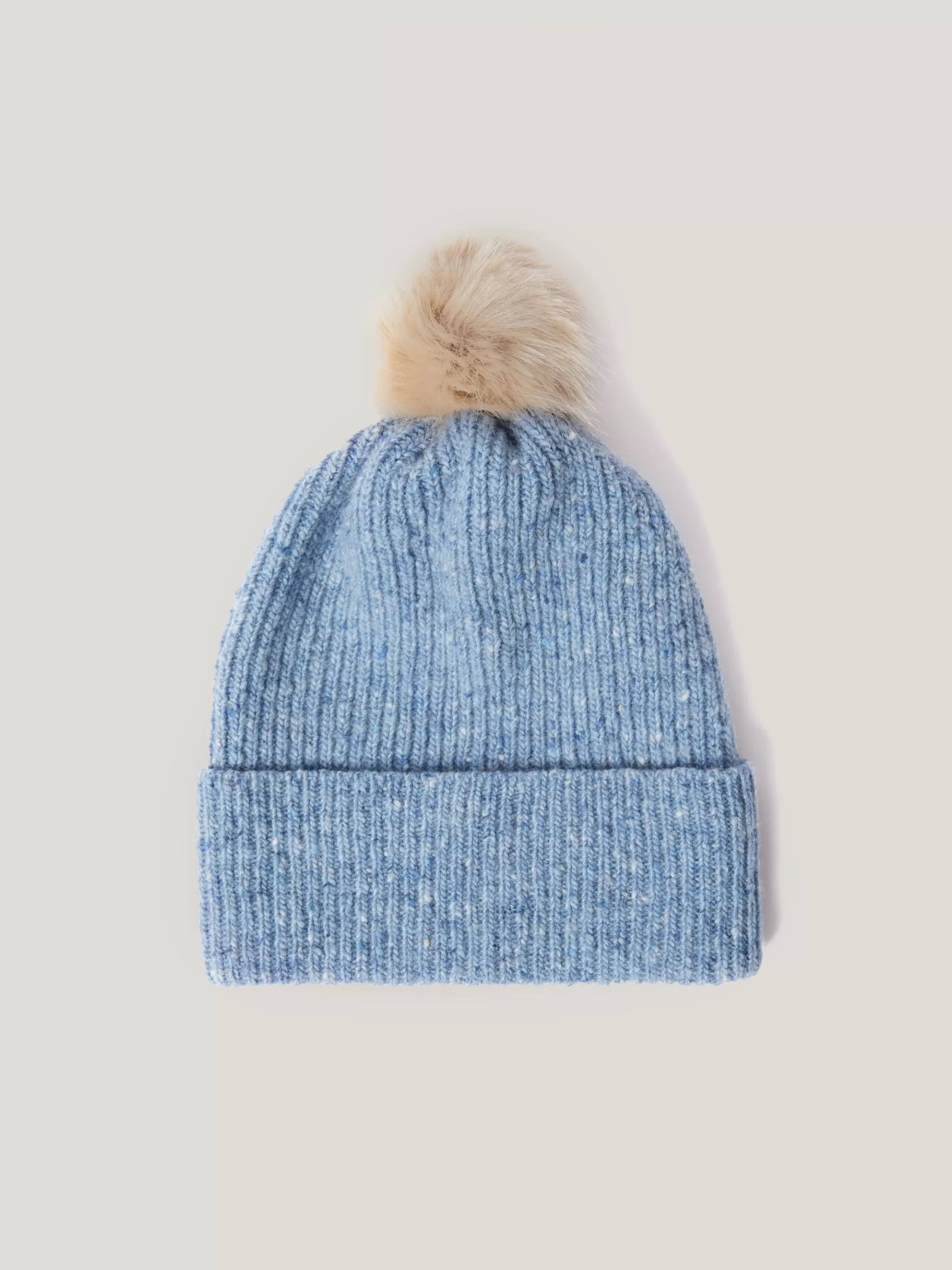 Jigsaw Hats & Gloves | Knitwear & Cashmere-Donegal Pom Hat Blue