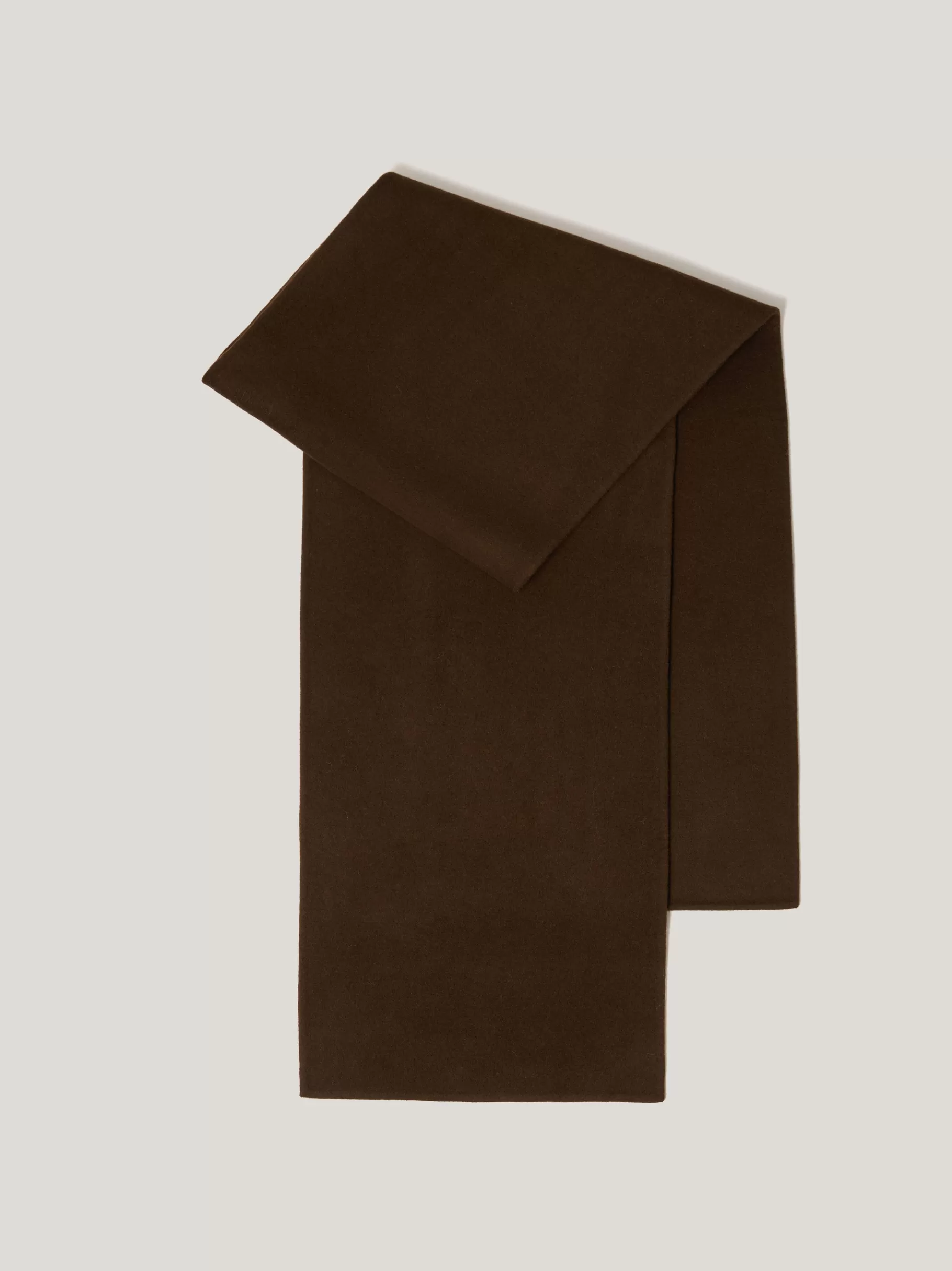 Jigsaw Ponchos & Scarves | Knitwear & Cashmere-Double Faced Woven Scarf Chocolate