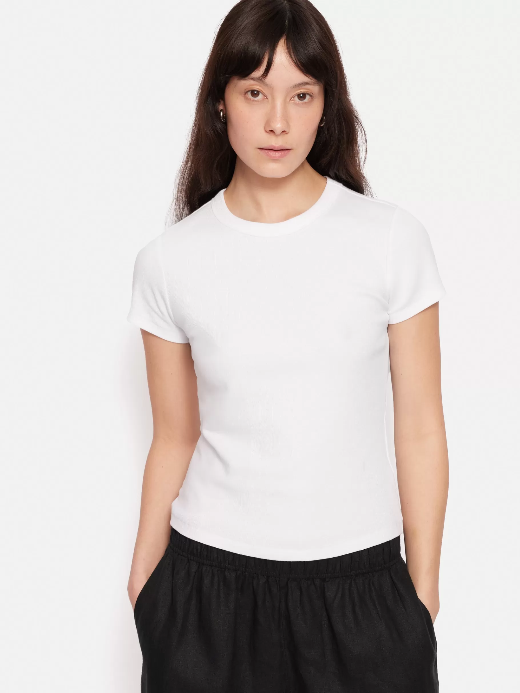 Jigsaw Shirts & Tops | Suits & Tailoring-Fine Cotton Tee White