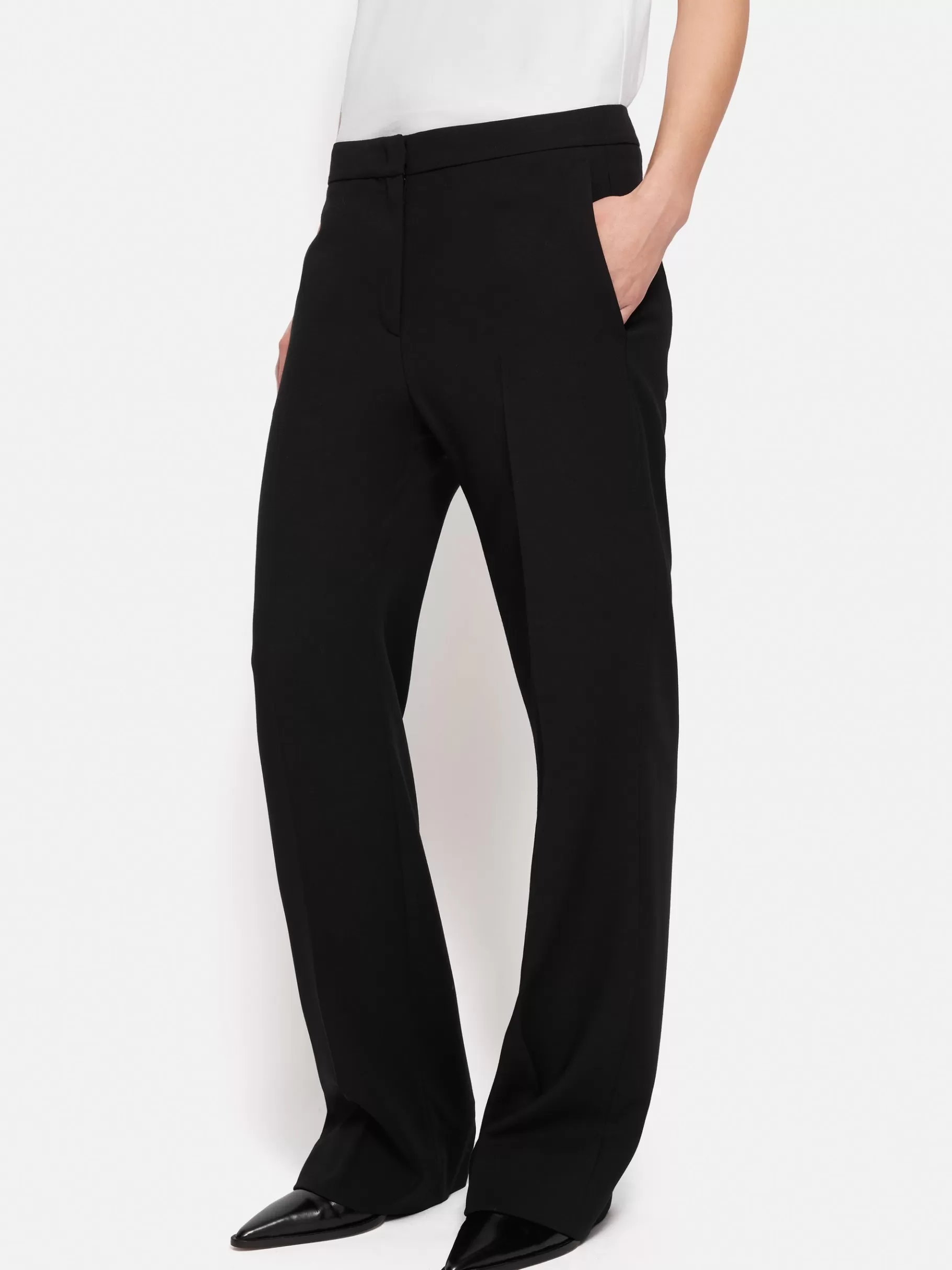 Jigsaw Trousers | Suits & Tailoring-Fluid Twill Mason Trouser Black
