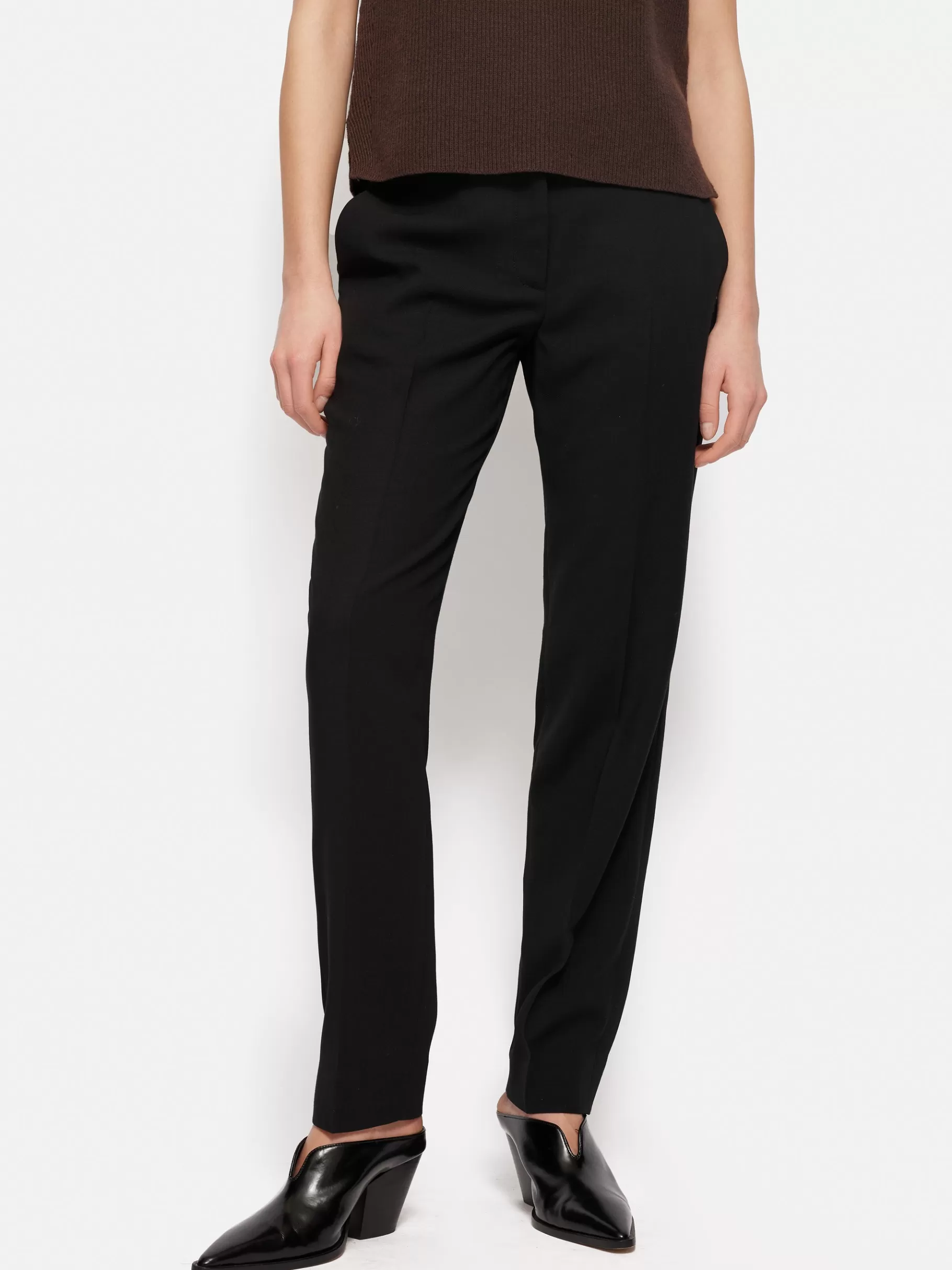 Jigsaw Trousers | Suits & Tailoring-Fluid Twill Palmer Trouser Black