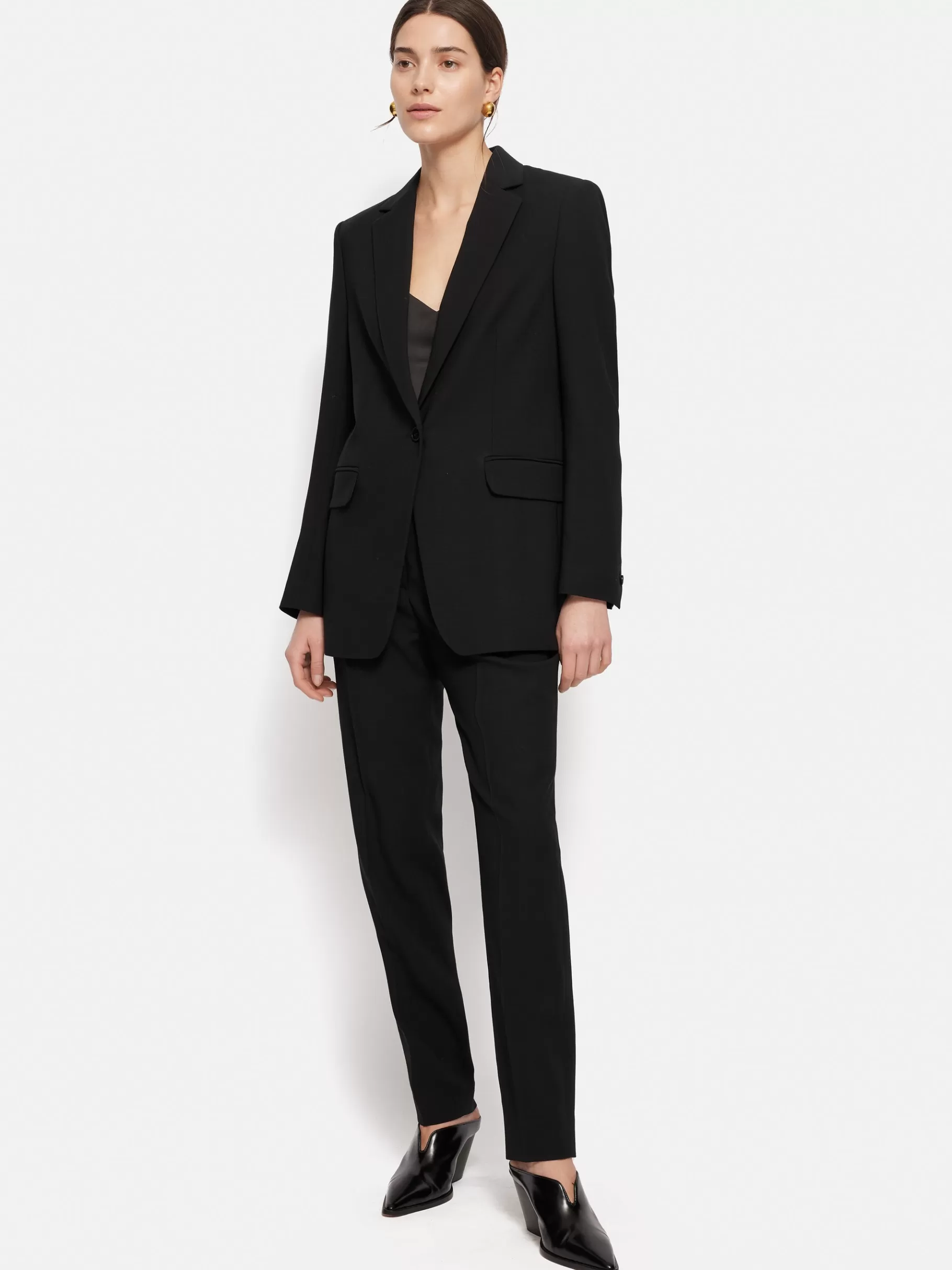 Jigsaw Trousers | Suits & Tailoring-Fluid Twill Palmer Trouser Black