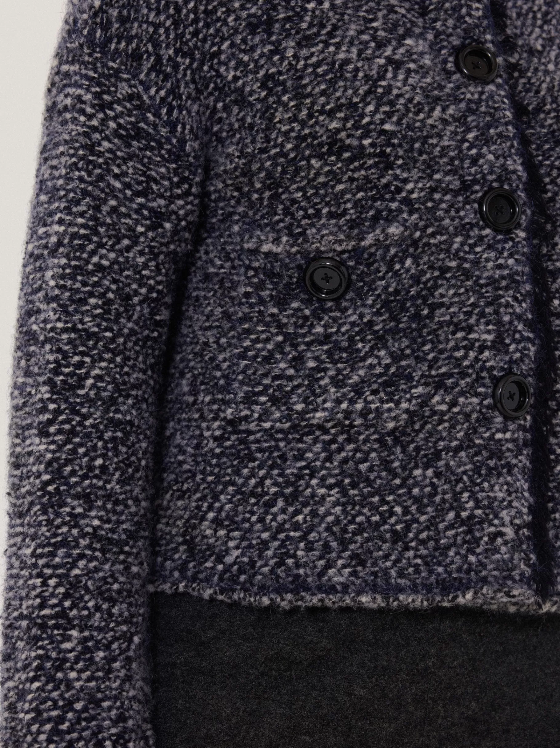 Jigsaw Knitwear & Cashmere-French Tweed Cardi-Jacket Navy