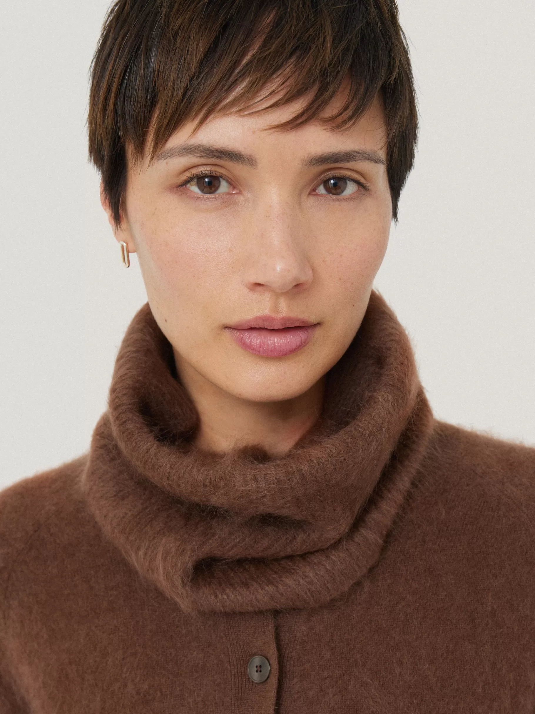 Jigsaw Ponchos & Scarves | Knitwear & Cashmere-Halo Cashmere Snood Ginger
