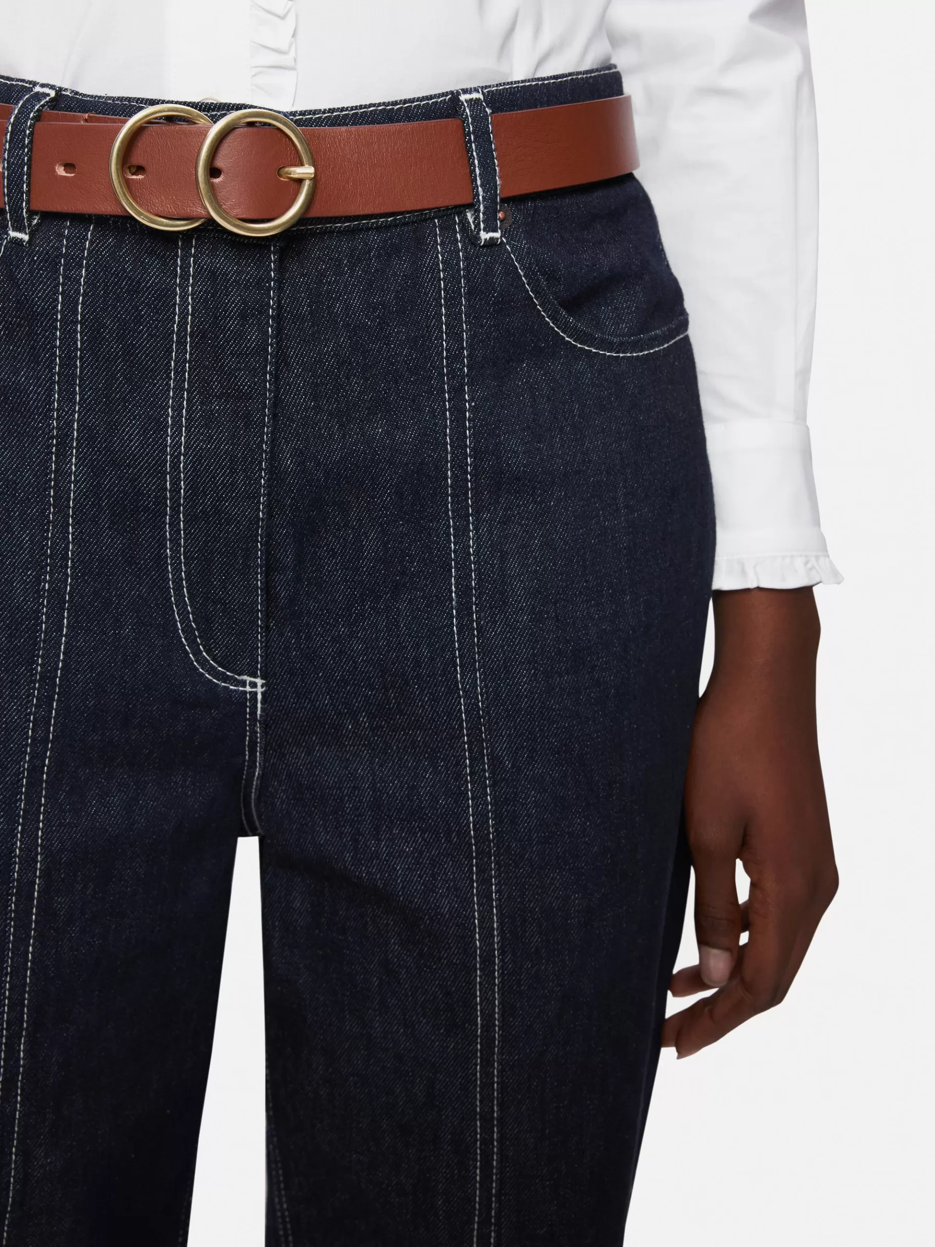Jigsaw Belts | Leather-Italian Leather Carlos Belt Tan