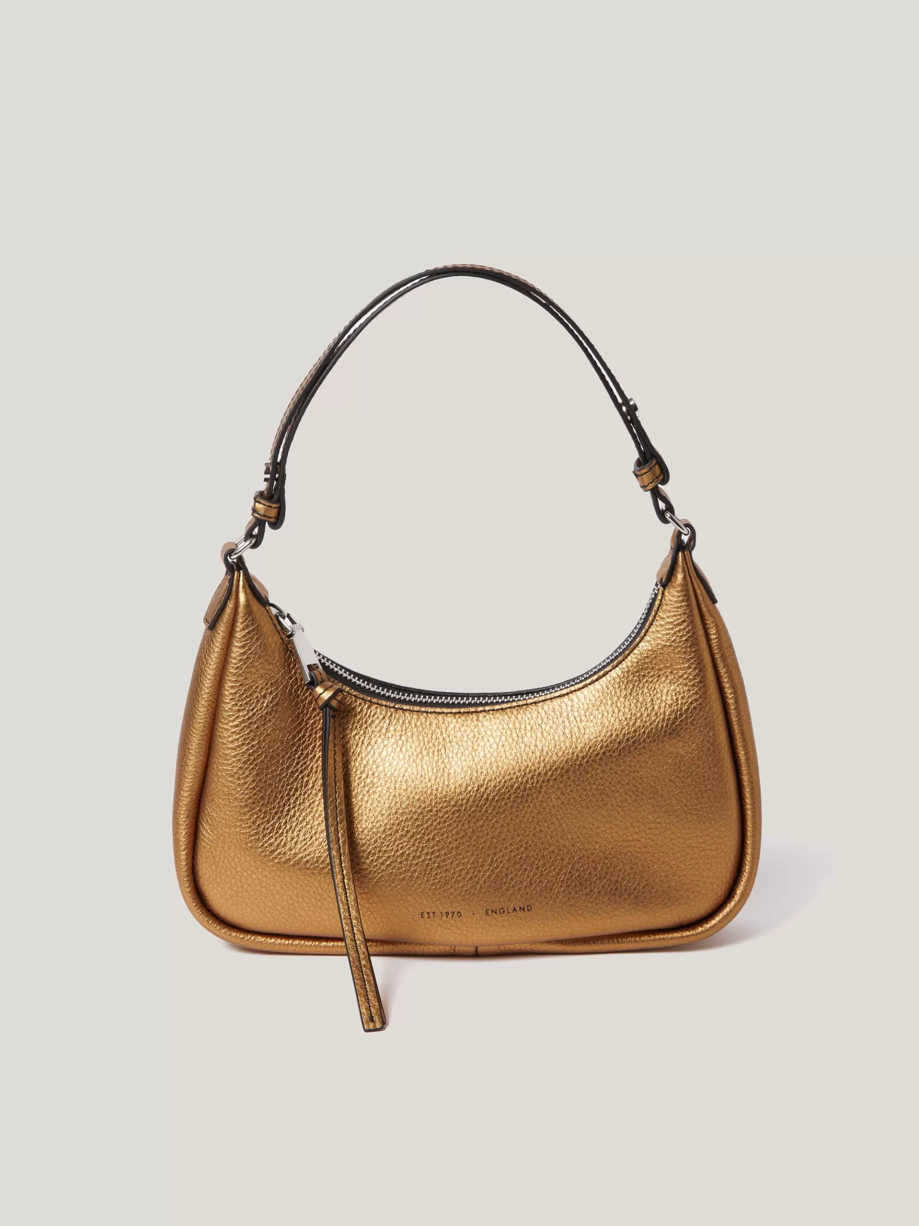 Jigsaw Wallets & Card Holders | Bags-Leather Crescent Shoulder Bag Copper