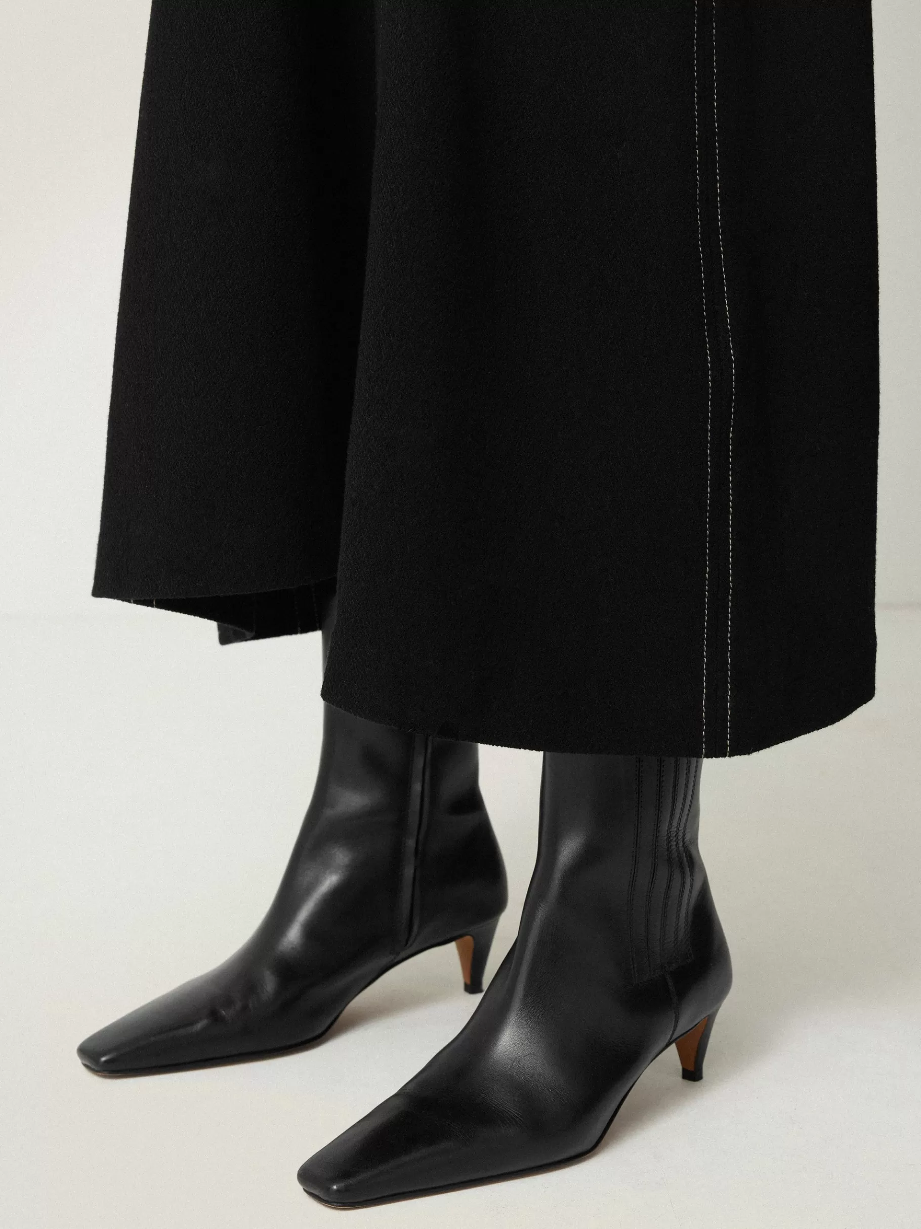 Jigsaw Leather | Boots-Leather Valerie Ankle Boot Black