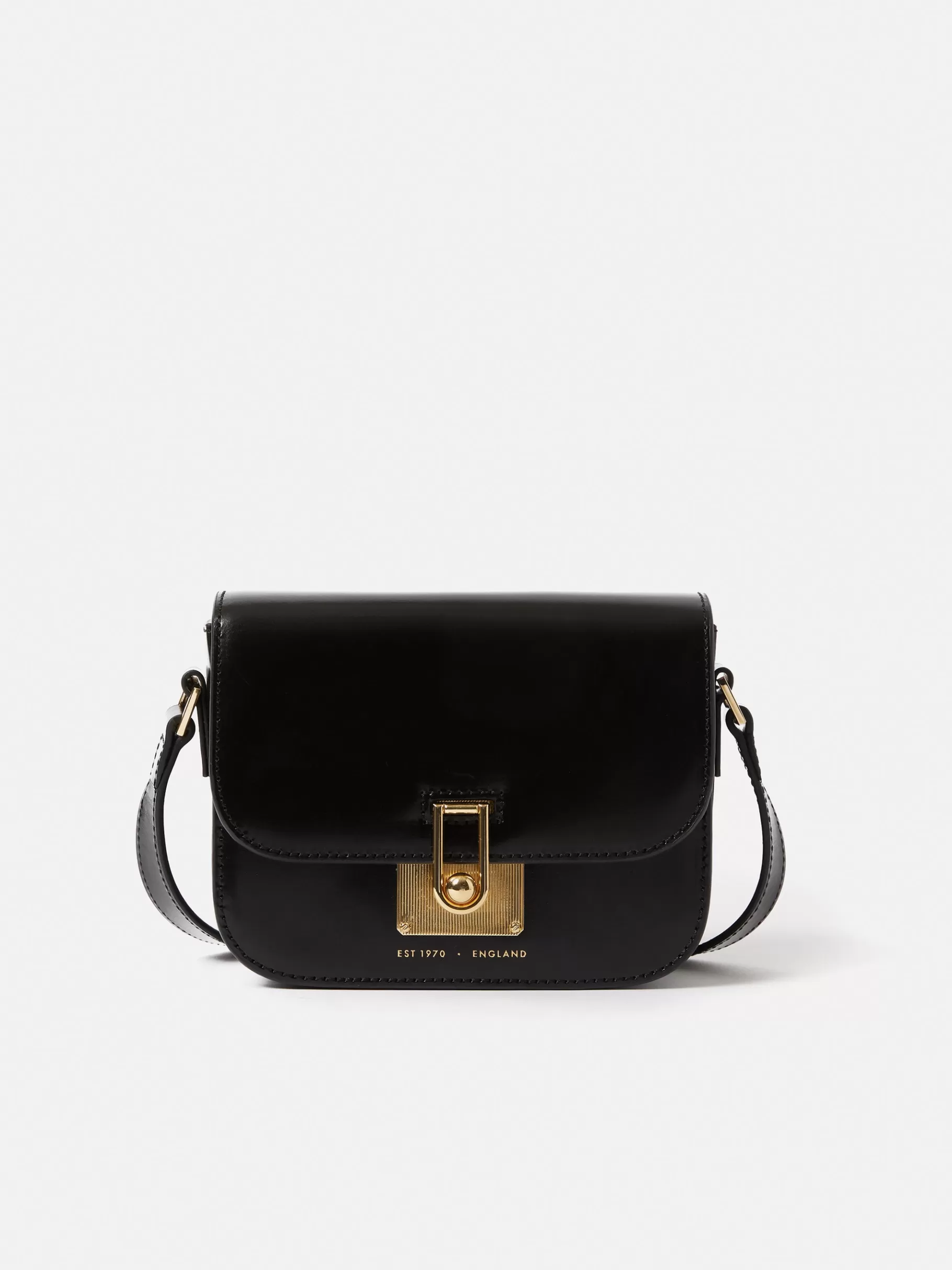 Jigsaw Bags | Leather-Meret Crossbody Black