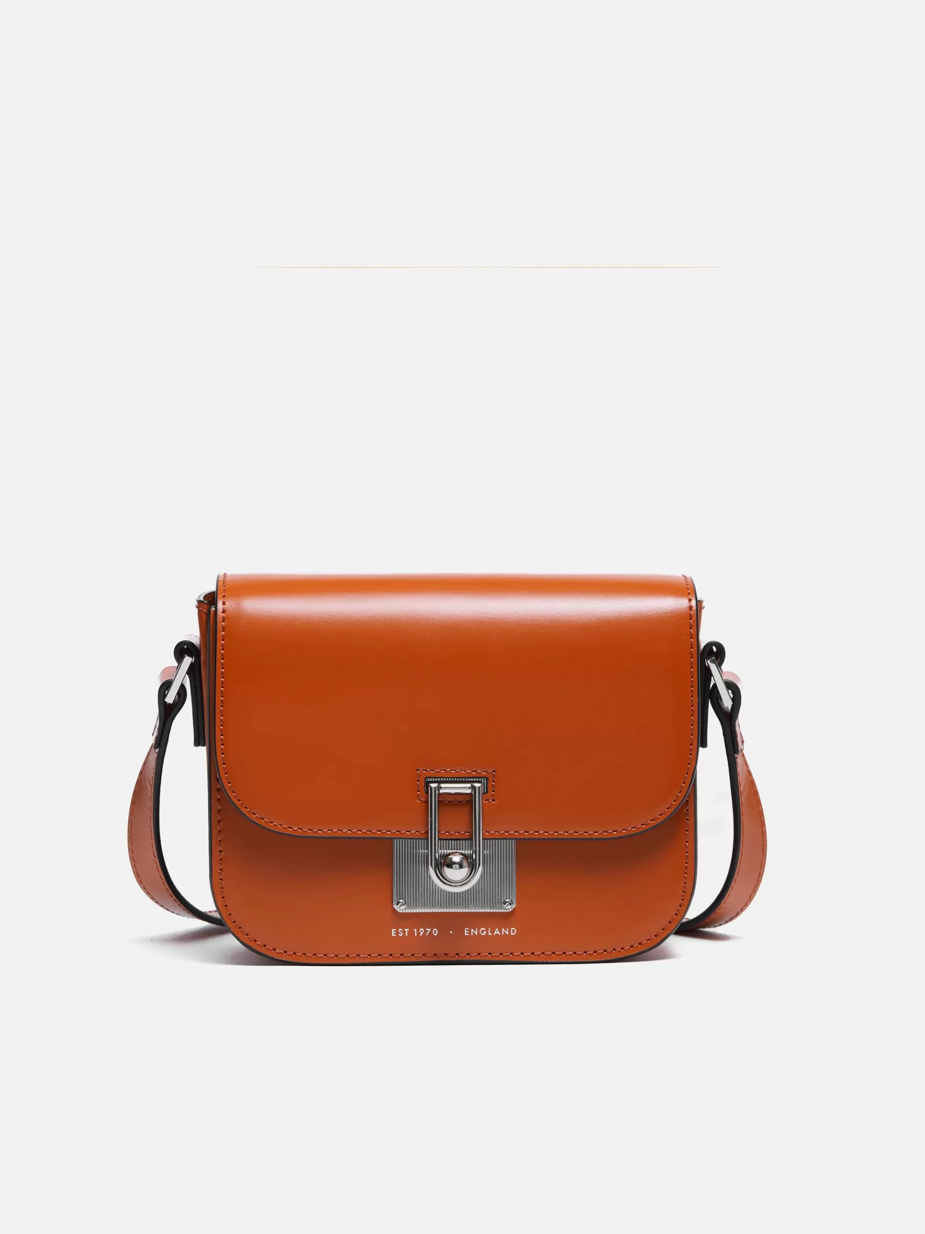 Jigsaw Leather-Meret Crossbody Orange