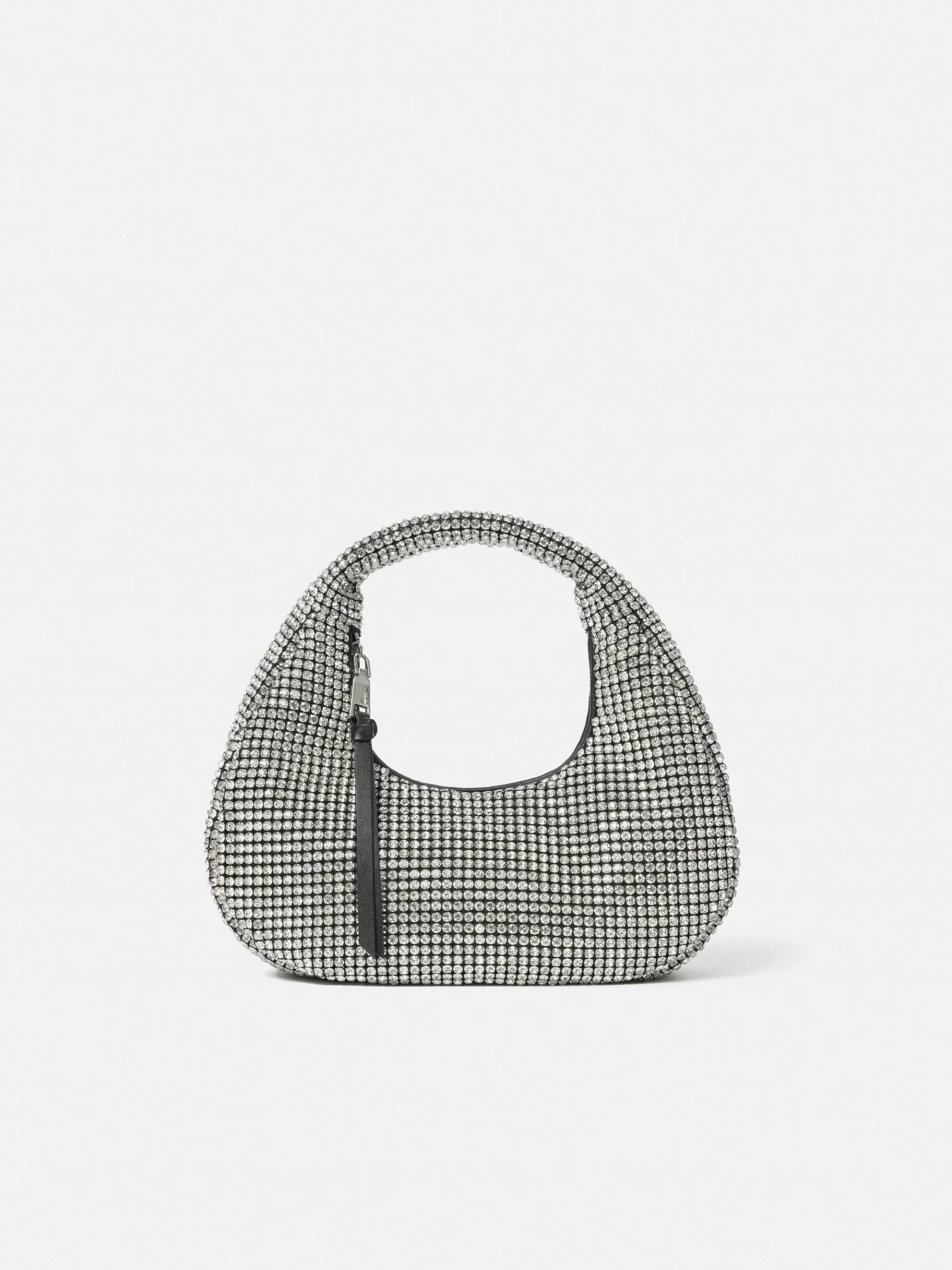 Jigsaw Bags-Mini Tay Crystal Bag Silver