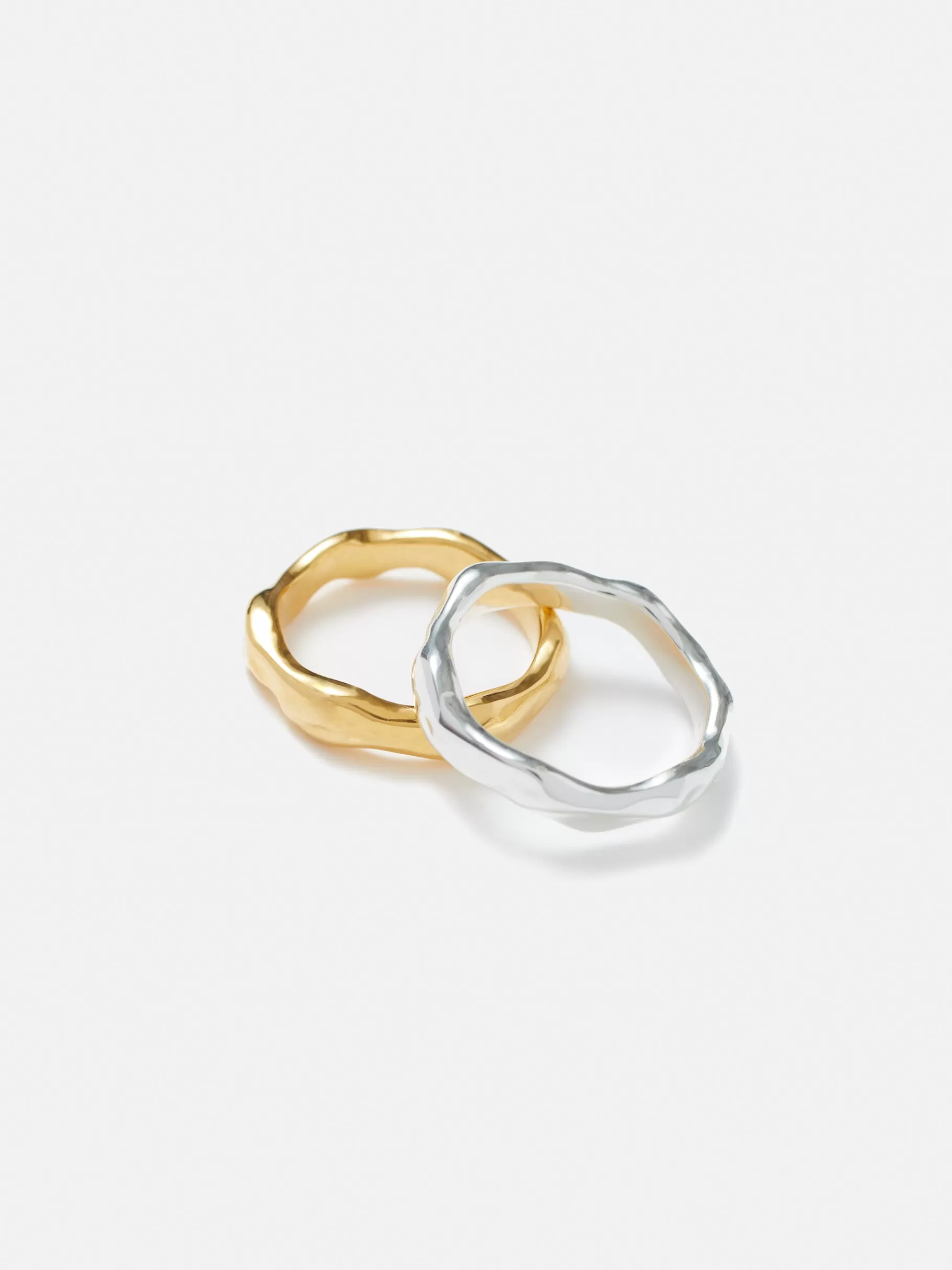 Jigsaw Jewellery-Mixed Metal Ring Set Gold