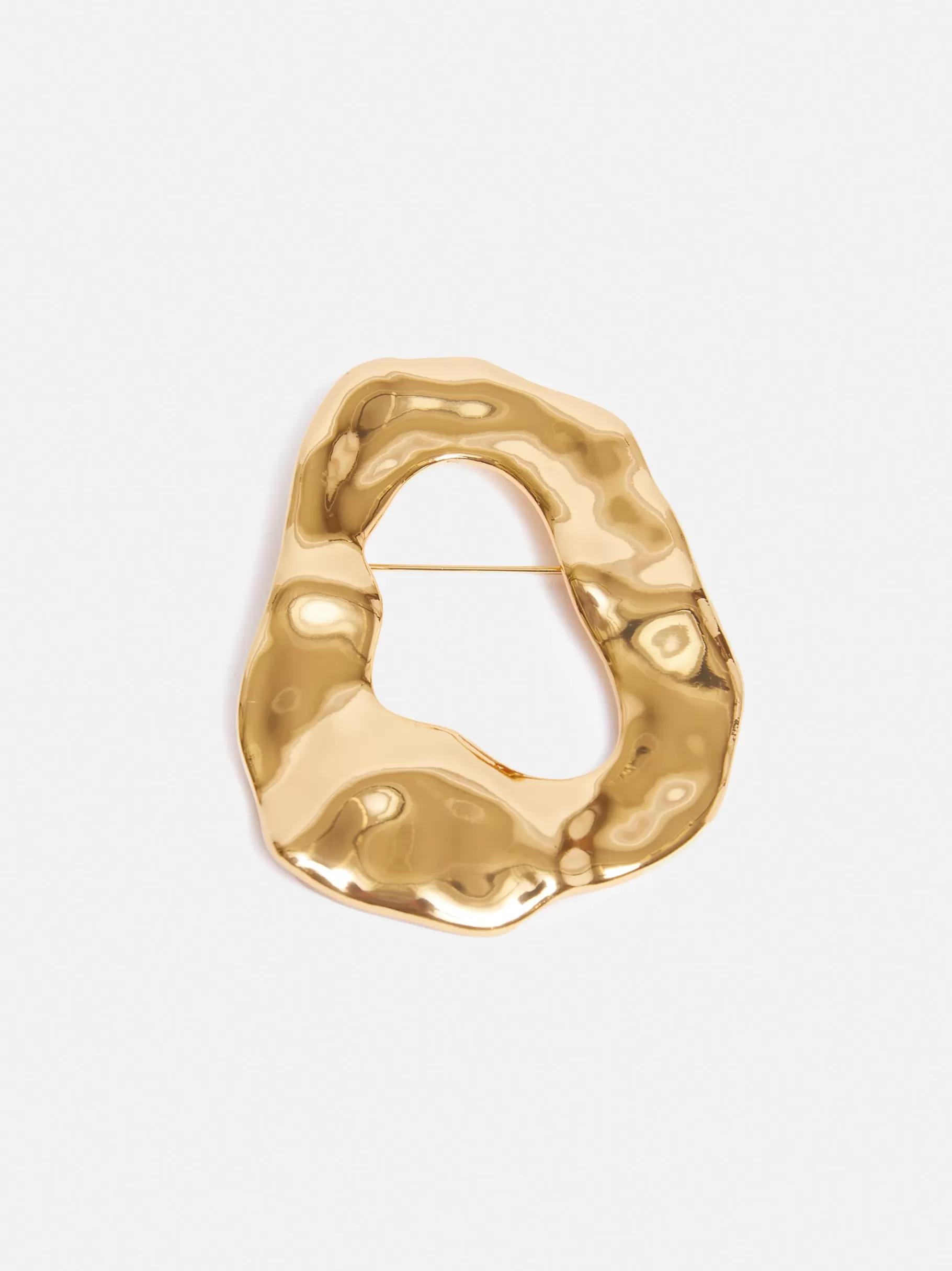 Jigsaw Jewellery | Party-Molten Loop Brooch Gold