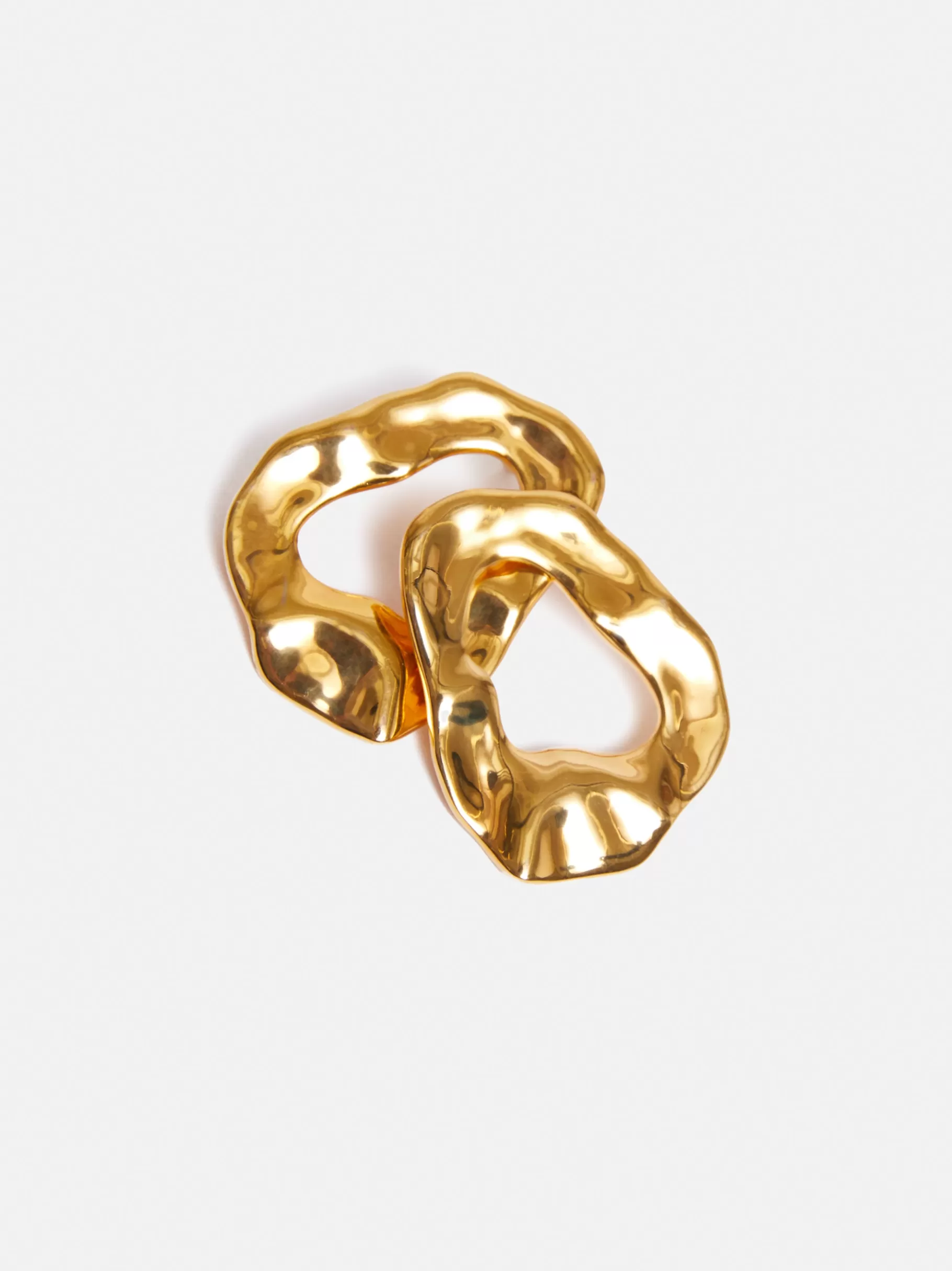 Jigsaw Jewellery | Party-Molten Loop Stud Earring Gold