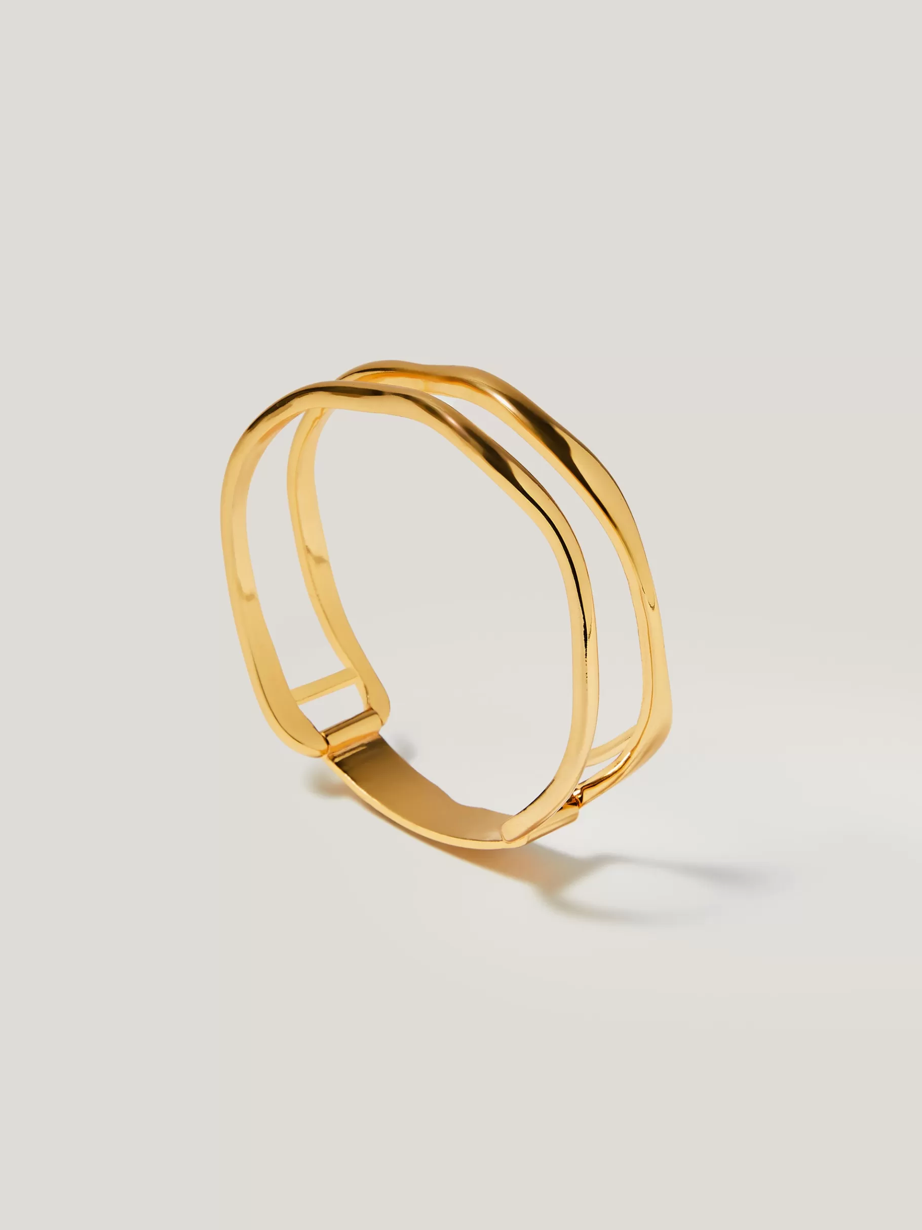 Jigsaw Jewellery | Party-Organic Wave Bangle Gold