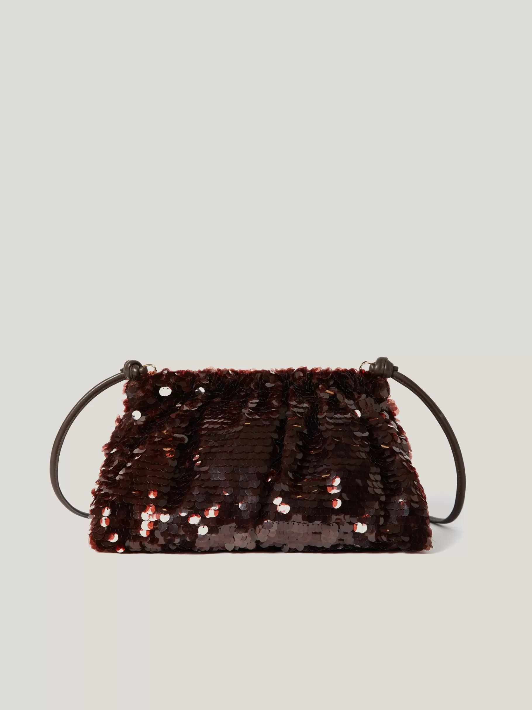 Jigsaw Bags | Party-Oversized Sequin Clutch Brown
