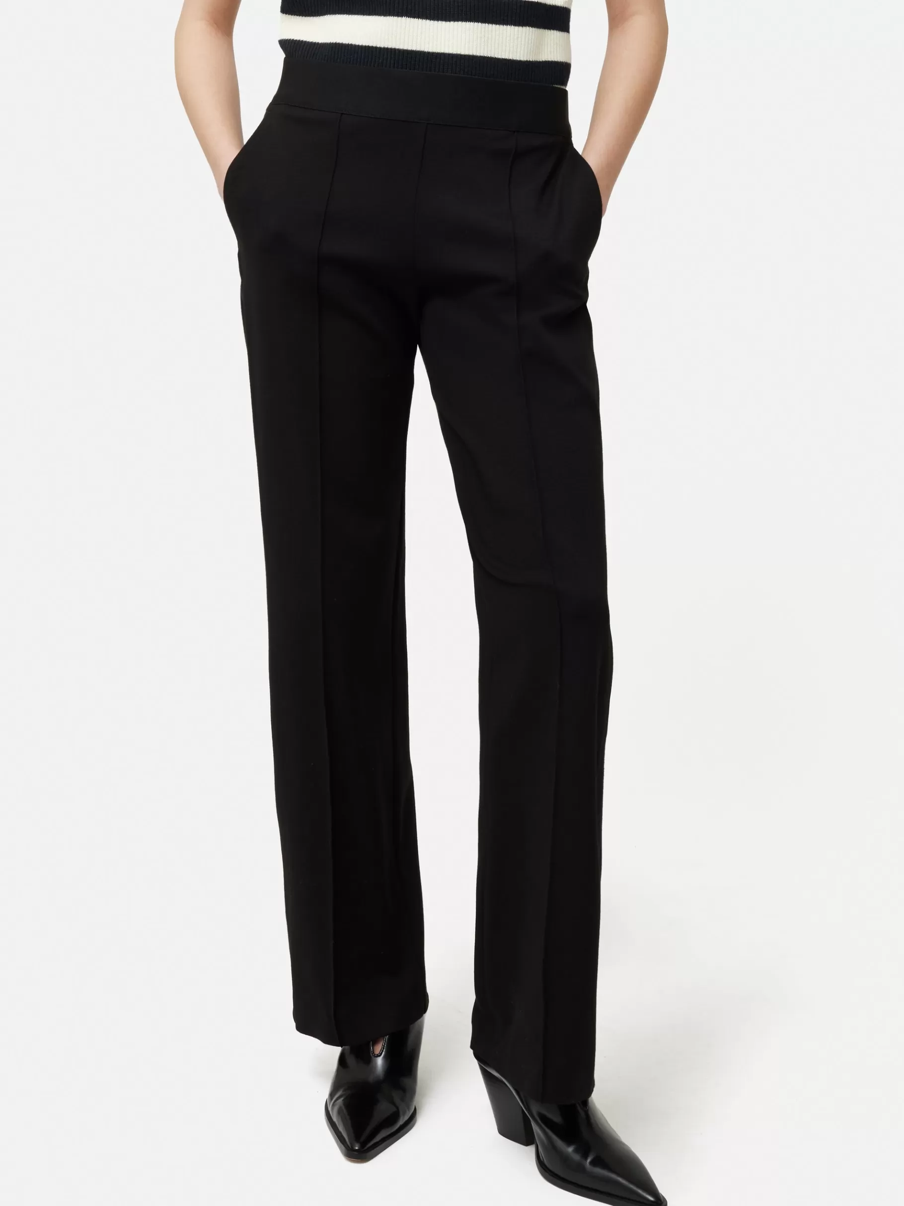Jigsaw Trousers | Suits & Tailoring-Ponte Jersey Trouser Black