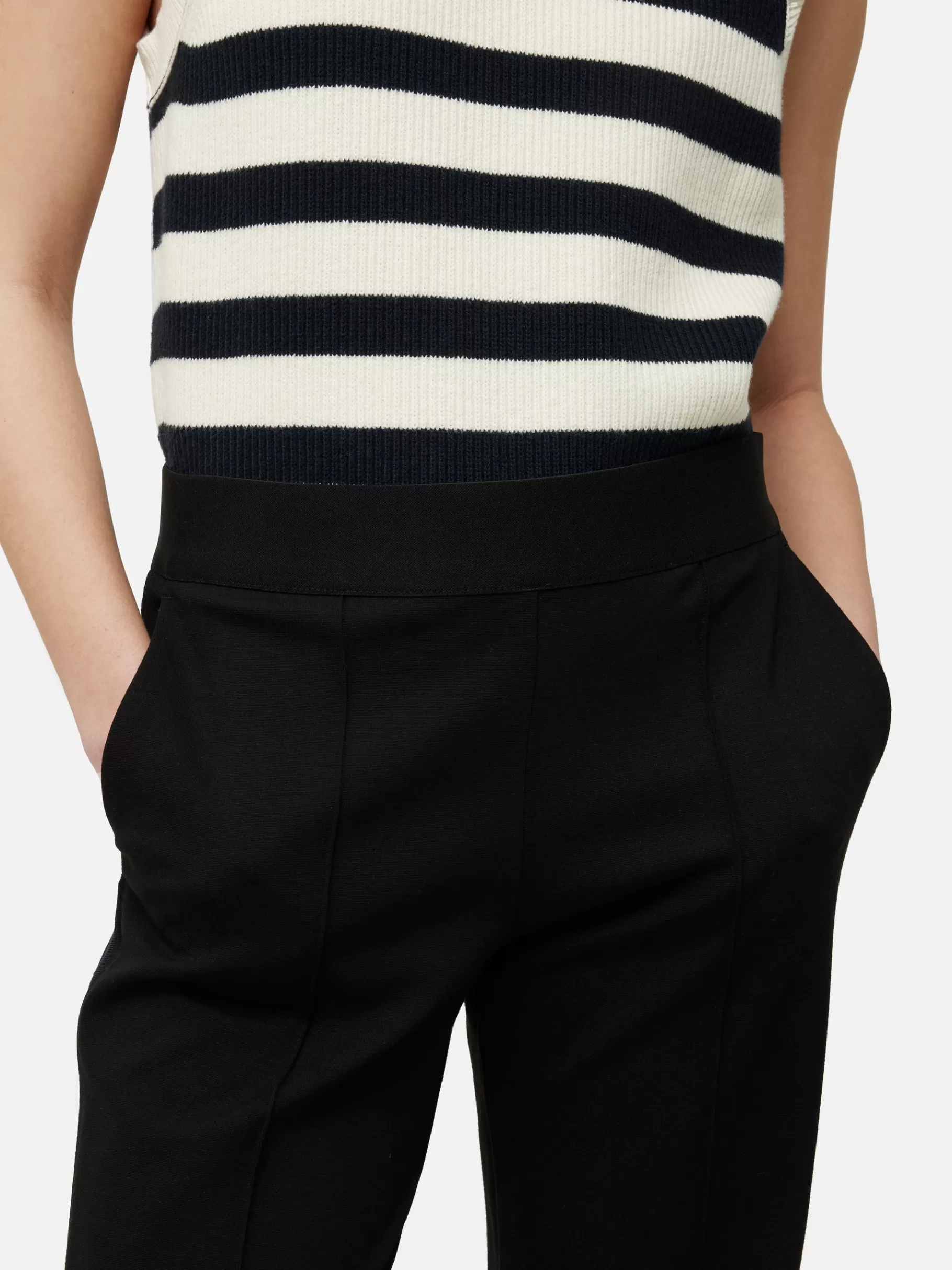 Jigsaw Trousers | Suits & Tailoring-Ponte Jersey Trouser Black