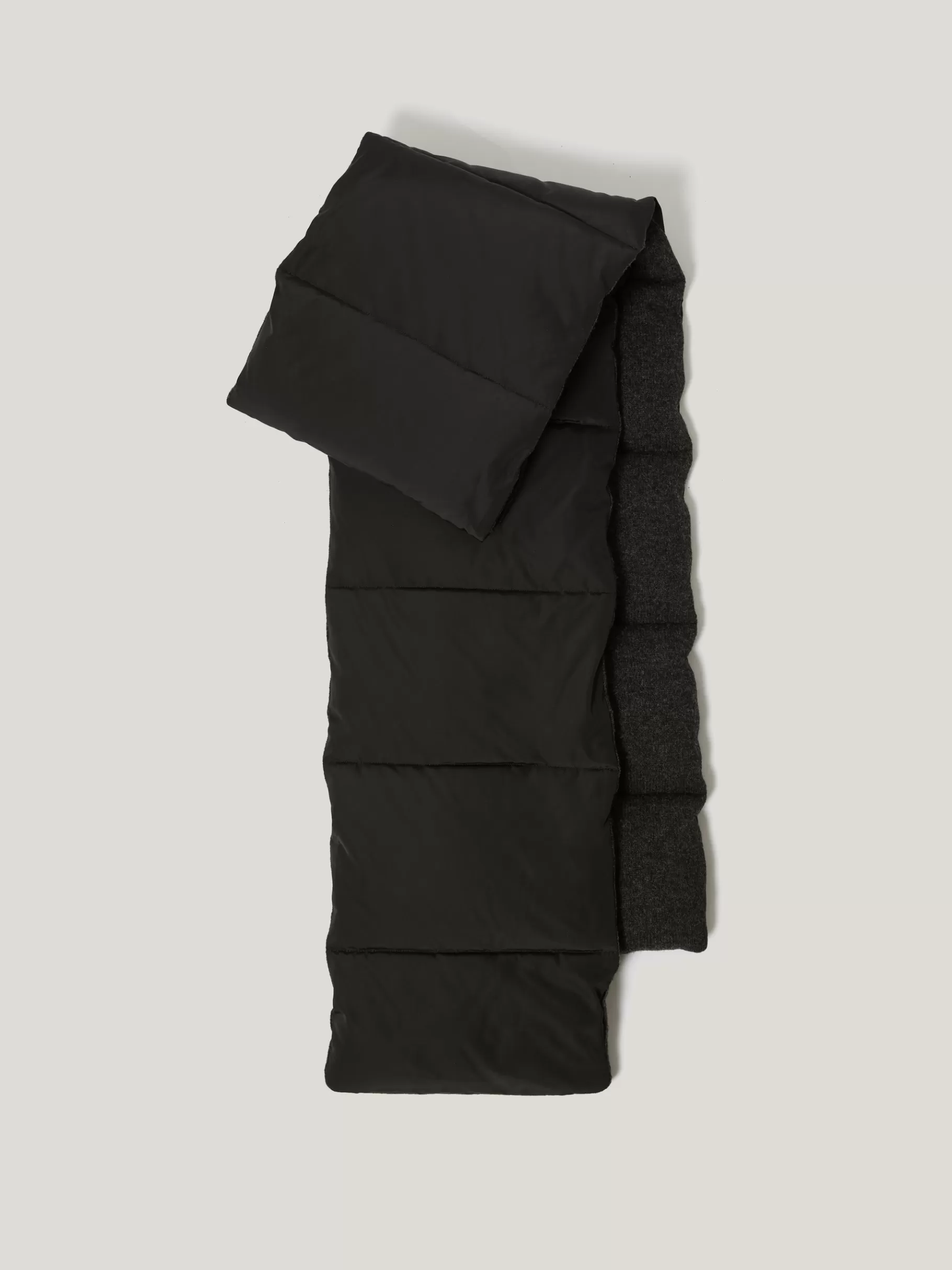 Jigsaw Ponchos & Scarves-Puffer Knit Scarf Black
