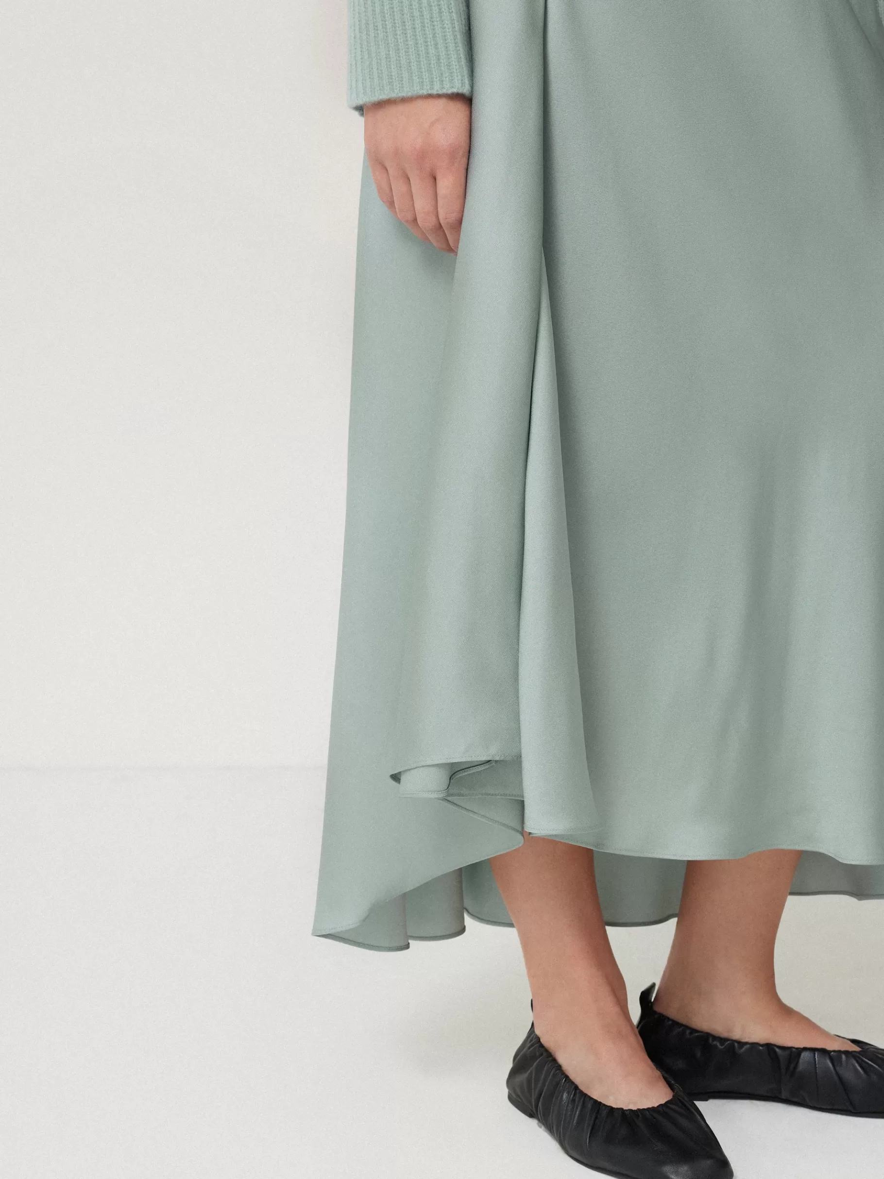 Jigsaw Skirts | Party-Satin Bias Asymmetric Skirt Blue