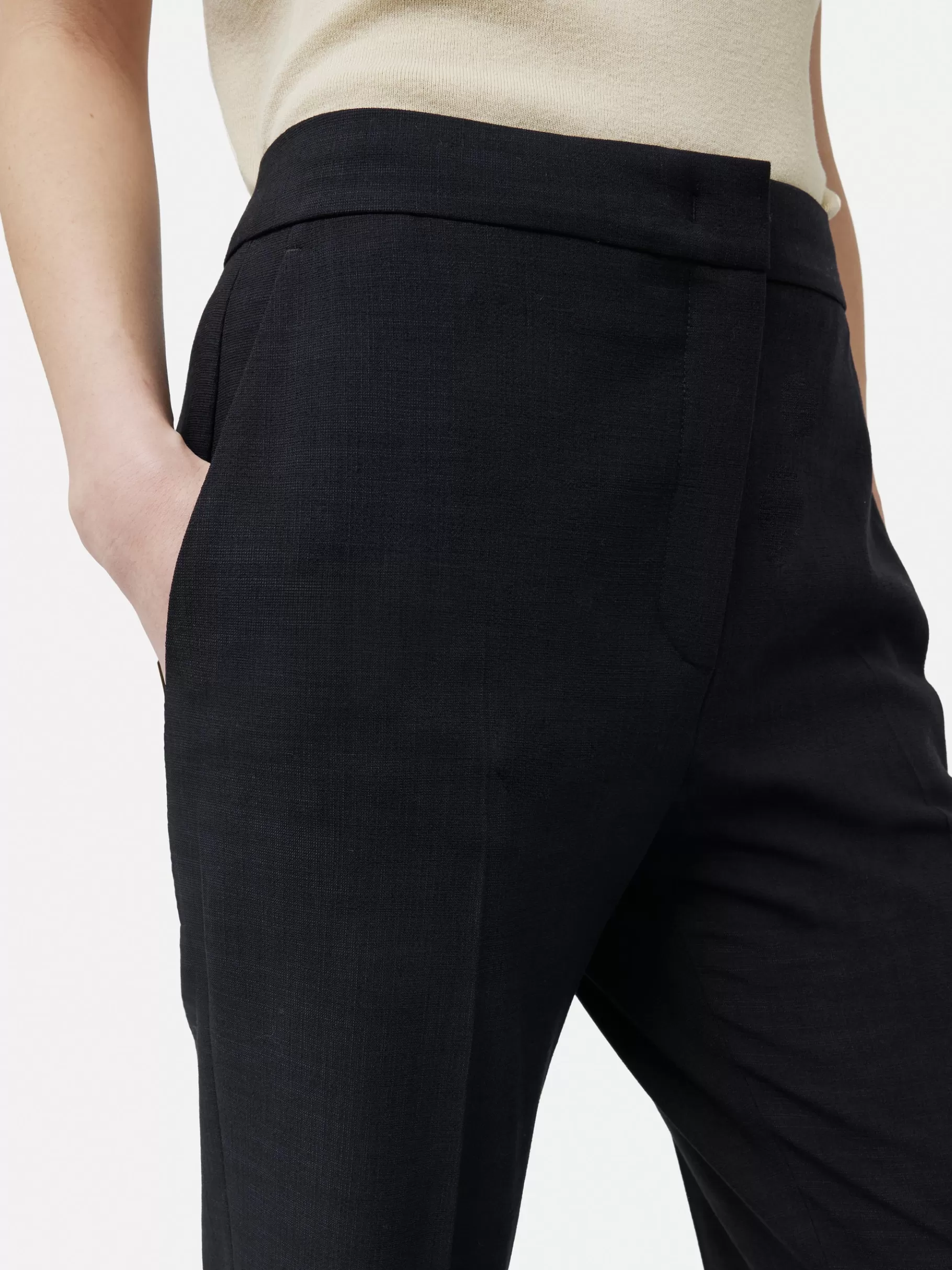 Jigsaw Trousers | Suits & Tailoring-Short Crosshatch Mason Trouser Navy