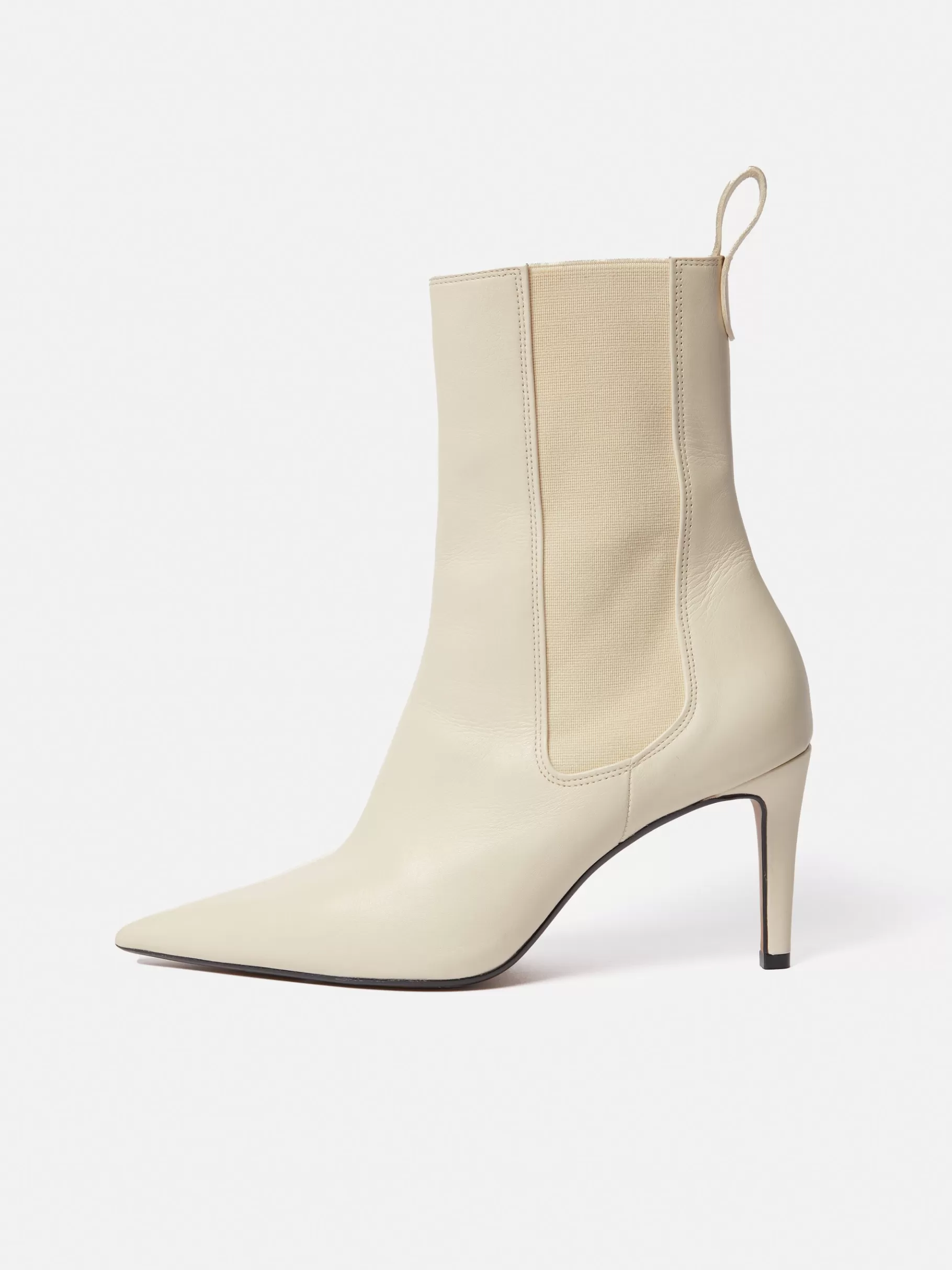 Jigsaw Heels | Boots-Skelter Heeled Boot Cream