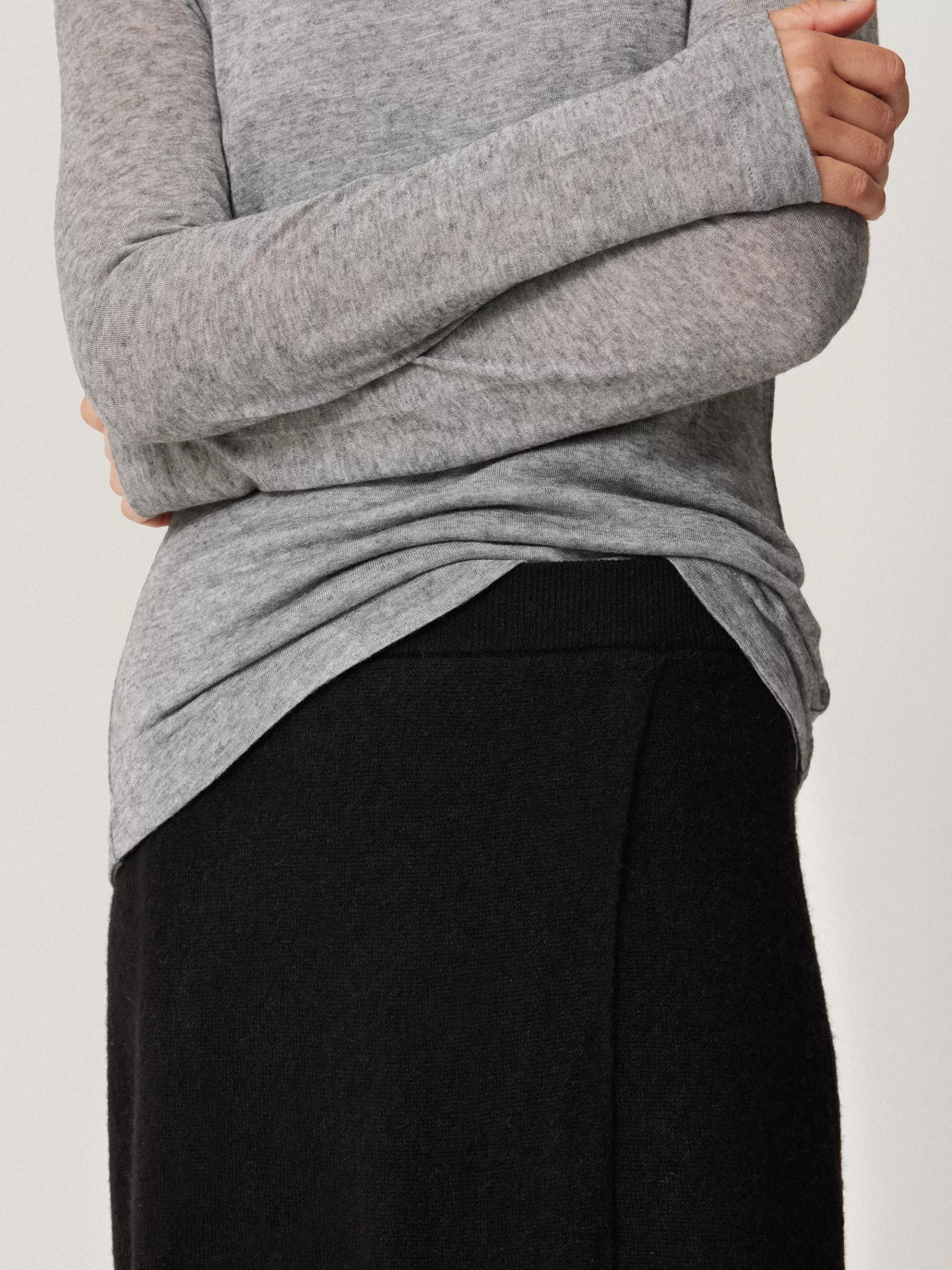 Jigsaw Skirts | Knitwear & Cashmere-Soft Gauzy Knit Skirt Black