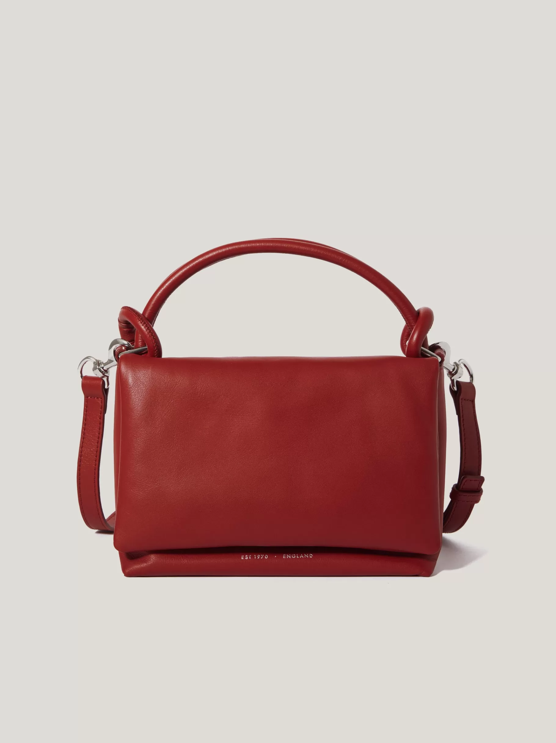 Jigsaw Bags-Soft Padded Crossbody Red