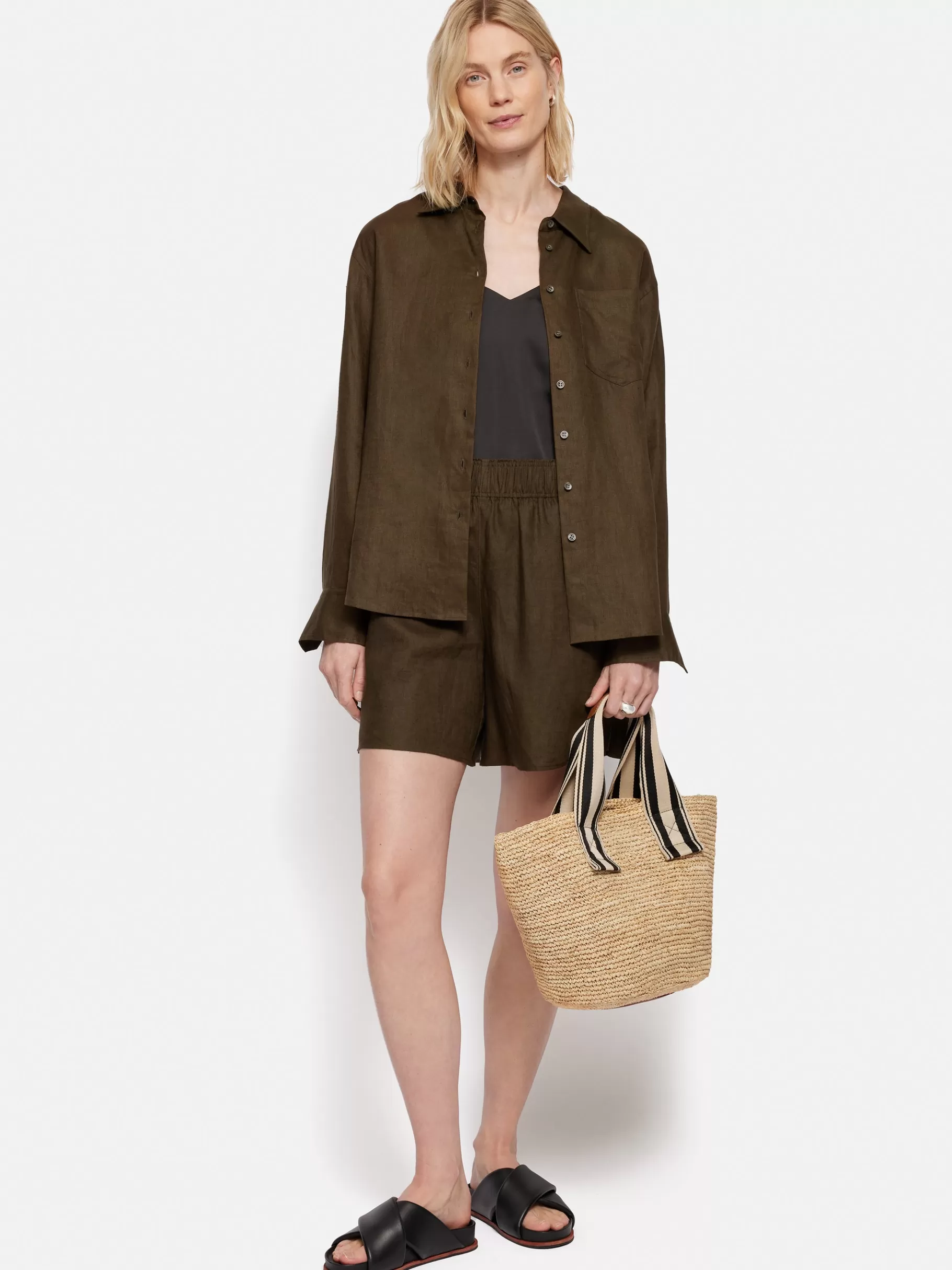 Jigsaw Bags-Soft Raffia Tote Natural