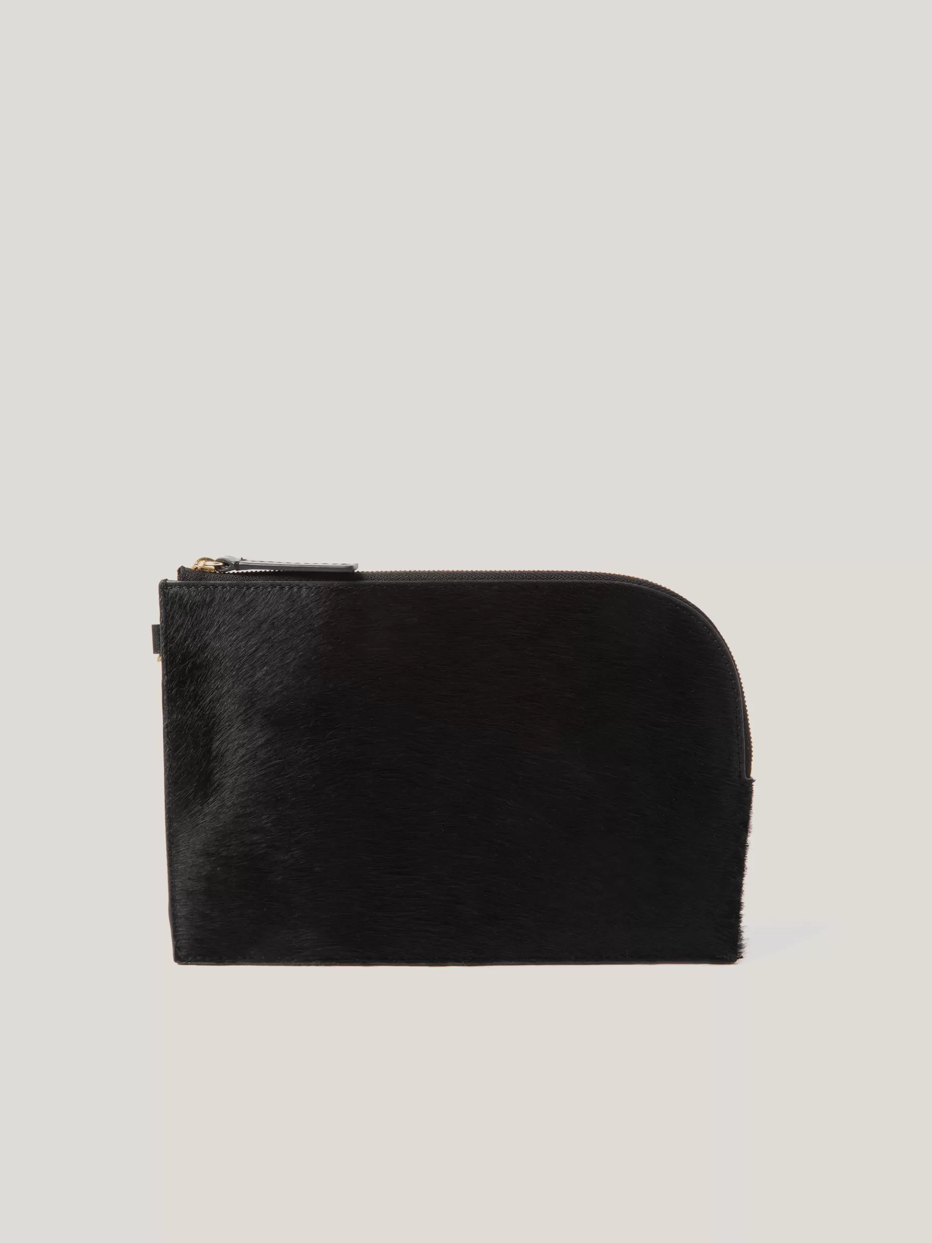 Jigsaw Wallets & Card Holders | Bags-Sophia Calf Hair Pouch Black