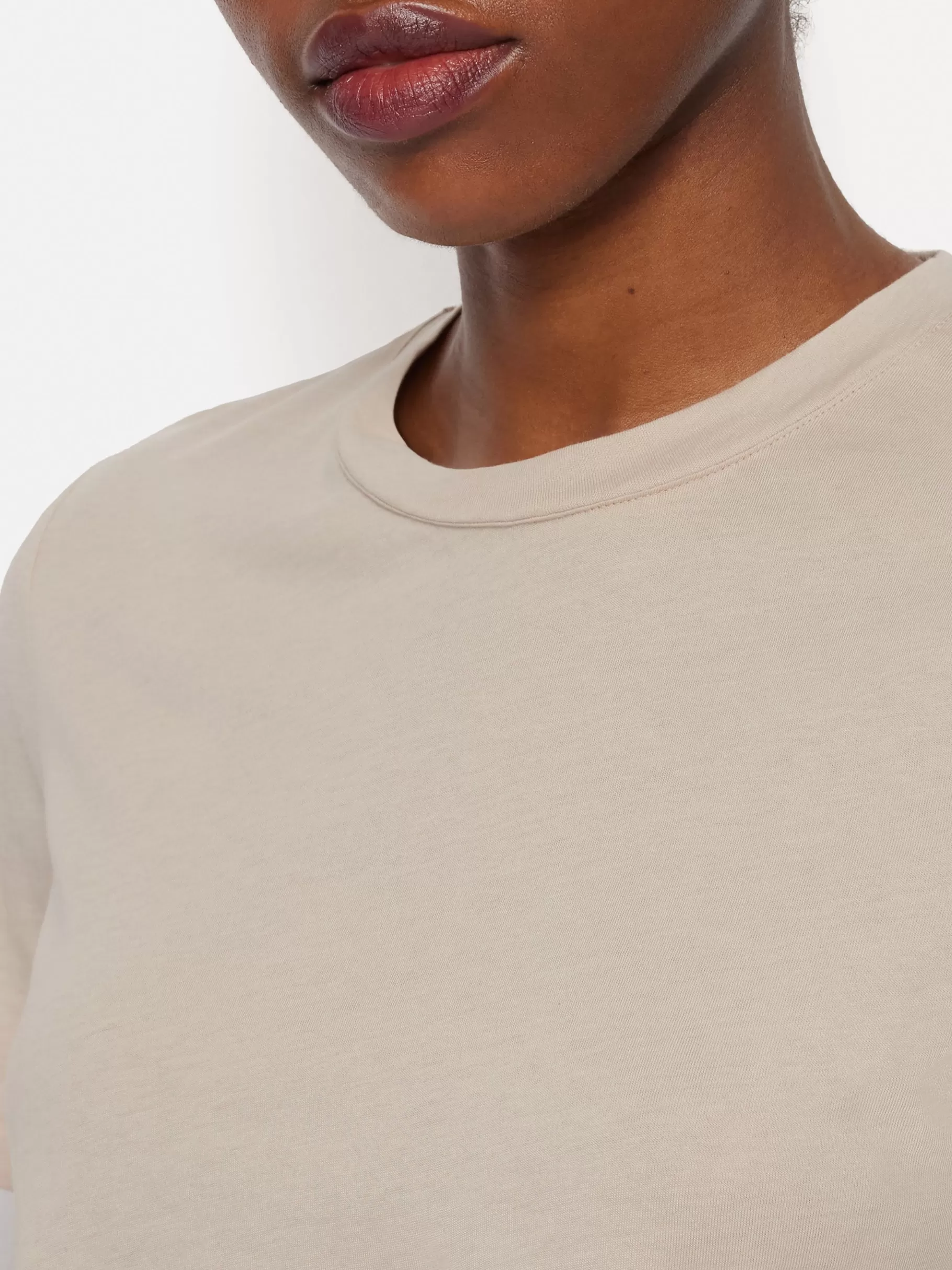 Jigsaw Shirts & Tops-Supima Cotton Crew Neck Tee Ghost